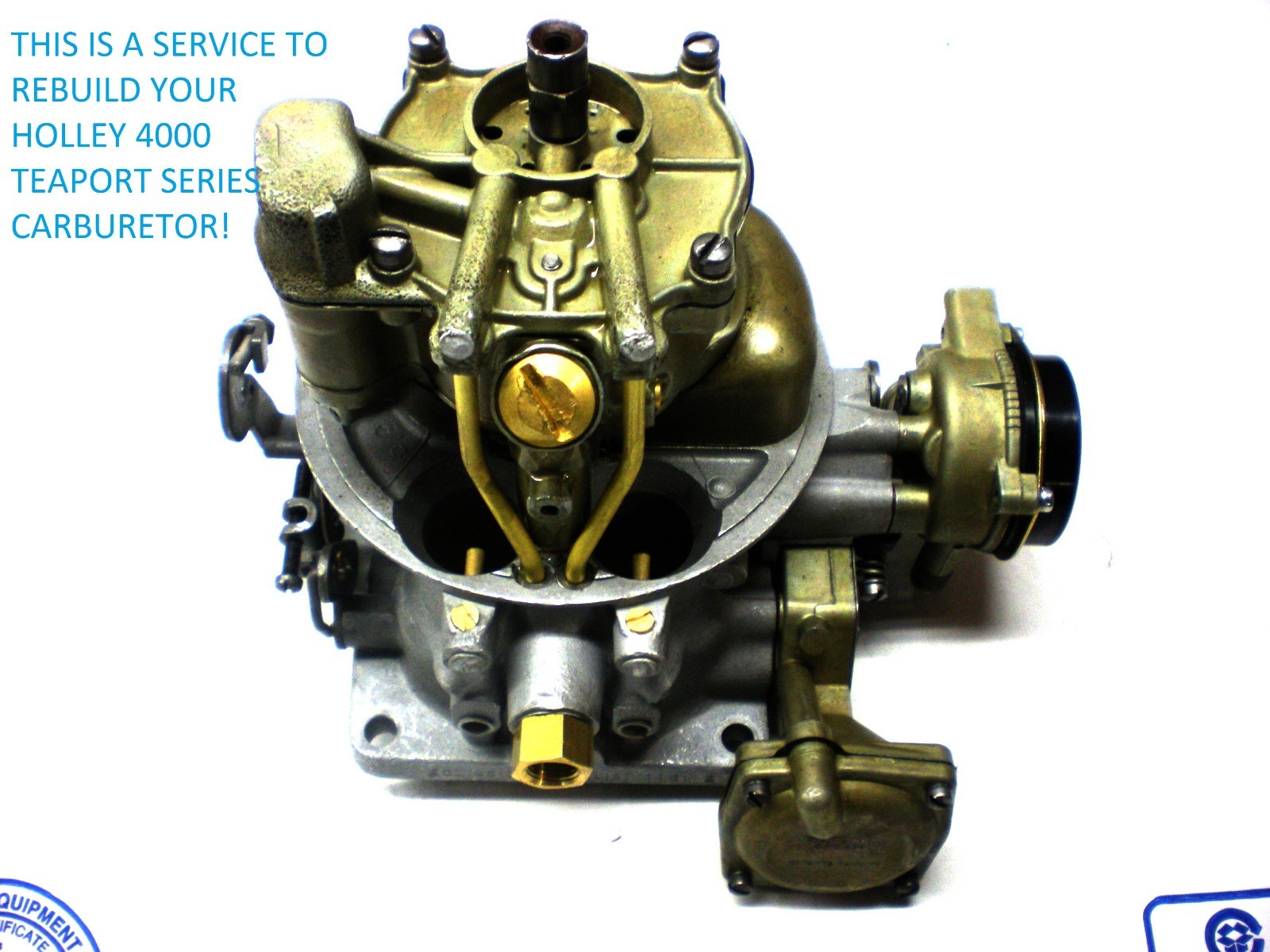 CARBURETOR REBUILDING SERVICE HOLLEY 4000/TEAPOT STYLE 55-57 FORD LINCOLN MERC
