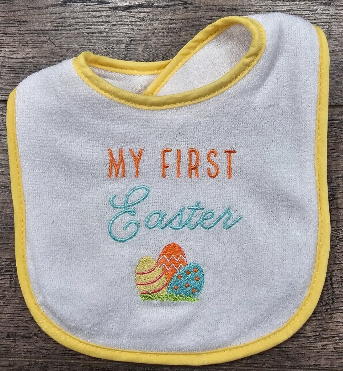 Baby Girl Boy Nwot HB My First Easter Baby Bib