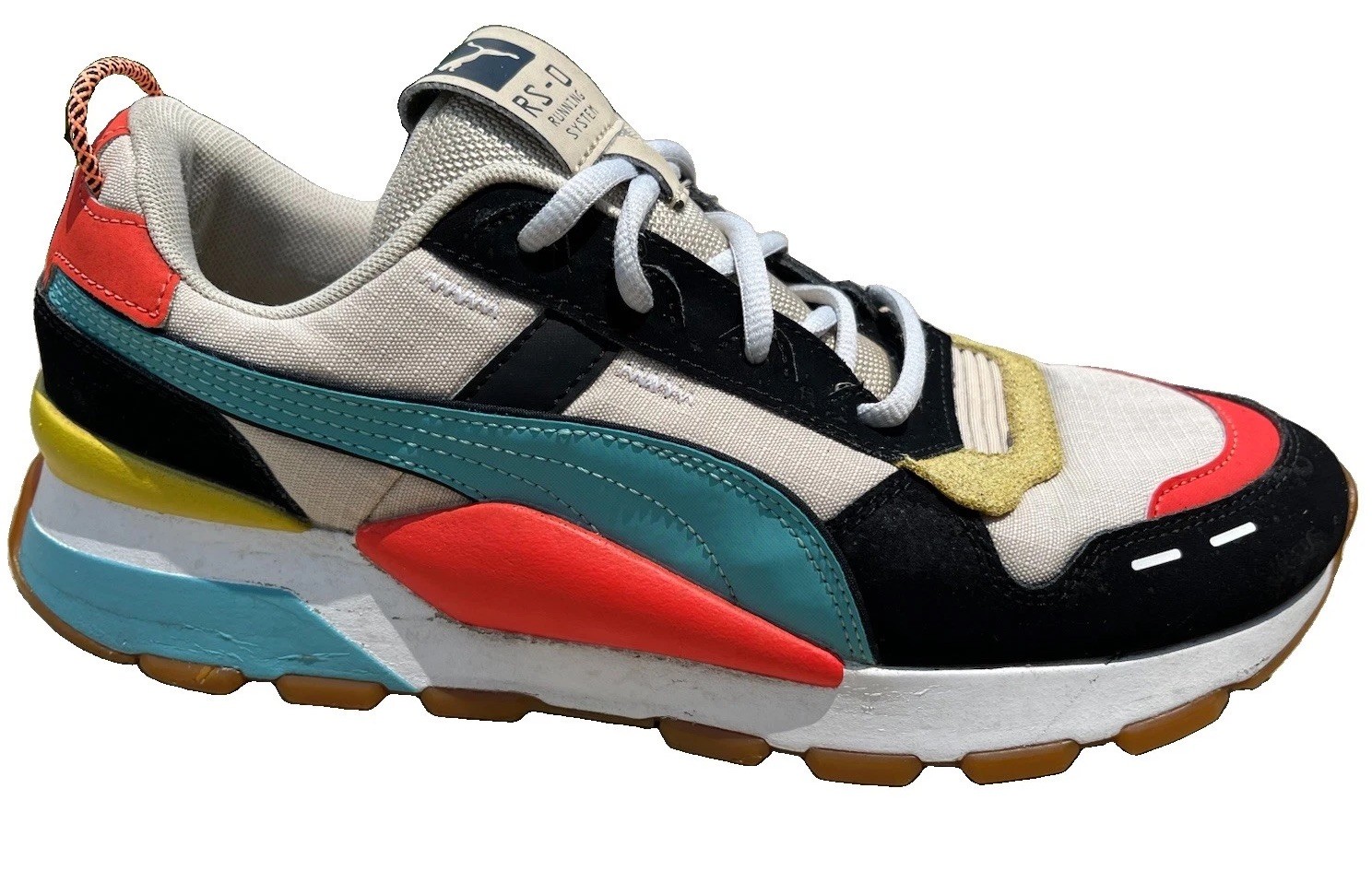 Size 10.5 - PUMA RS-0 Running System Sneakers Men’s Red Black Yellow Shoes