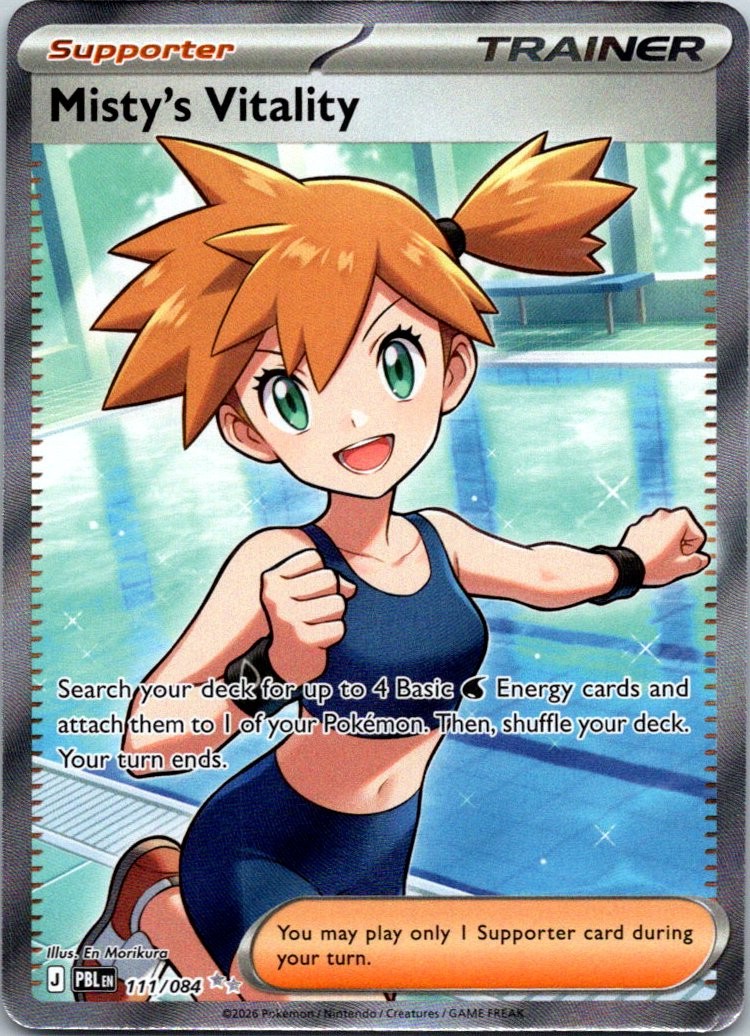 Misty\'s Vitality - 111/084 111/084 Ultra Rare ME05: Pitch Black Pokemon Holo NM