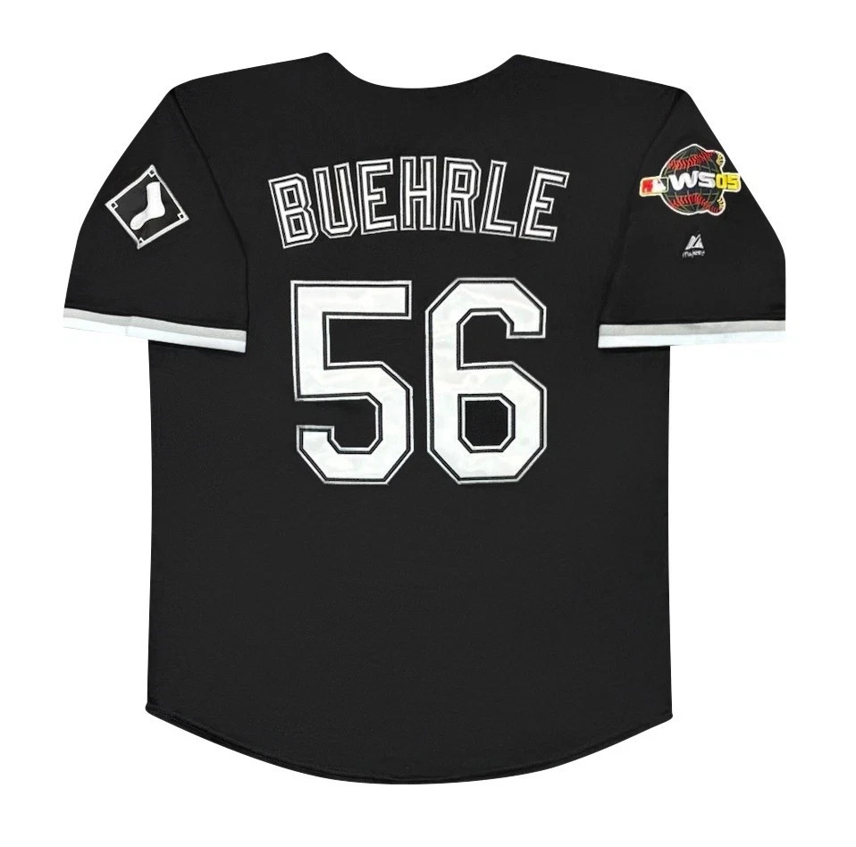 Mark Buehrle Chicago White Sox 2005 World Series Alt Black Men's Jersey (L-XL) Mark Buehrle Chicago White Sox 2005 World Series Alt Black Men's Jersey (L-XL)