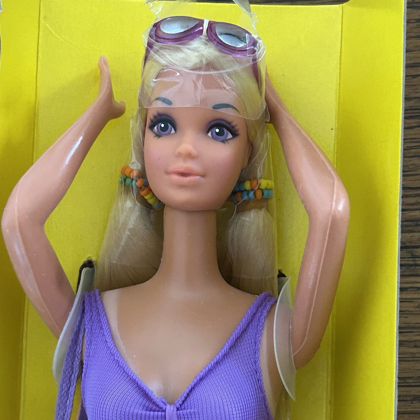 Mattel Sun Lovin Malibu PJ Doll 1187 BENT ARM VARIANT Vintage 1978 NRFB NIB Mattel Sun Lovin Malibu PJ Doll 1187 BENT ARM VARIANT Vintage 1978 NRFB NIB