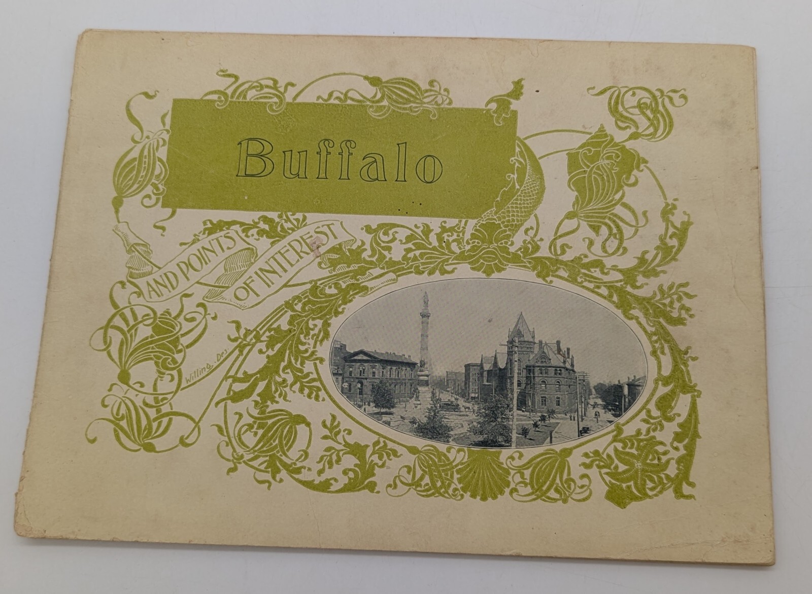 1896 Buffalo NY and Points of Interest Book Directory Illustrated w/ PHOTOGRAPHS