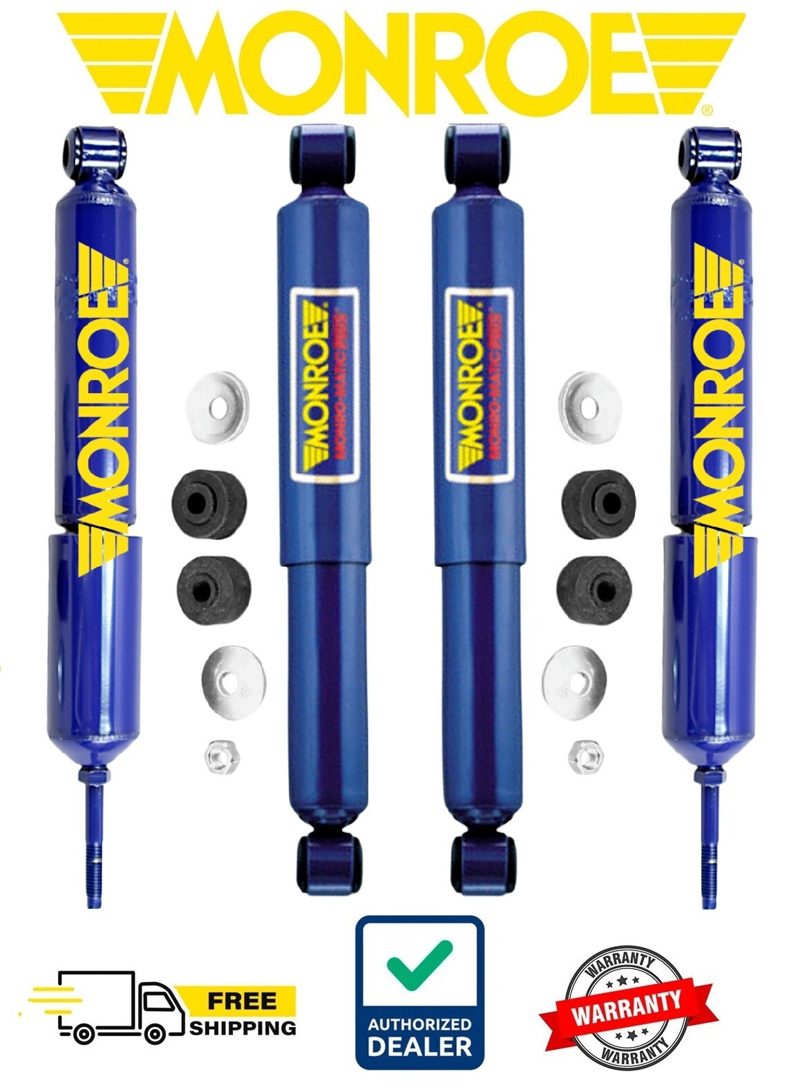 Monroe Front & Rear Shocks Absorbers Kit Set For F250 F350 Super Duty RWD 99-04