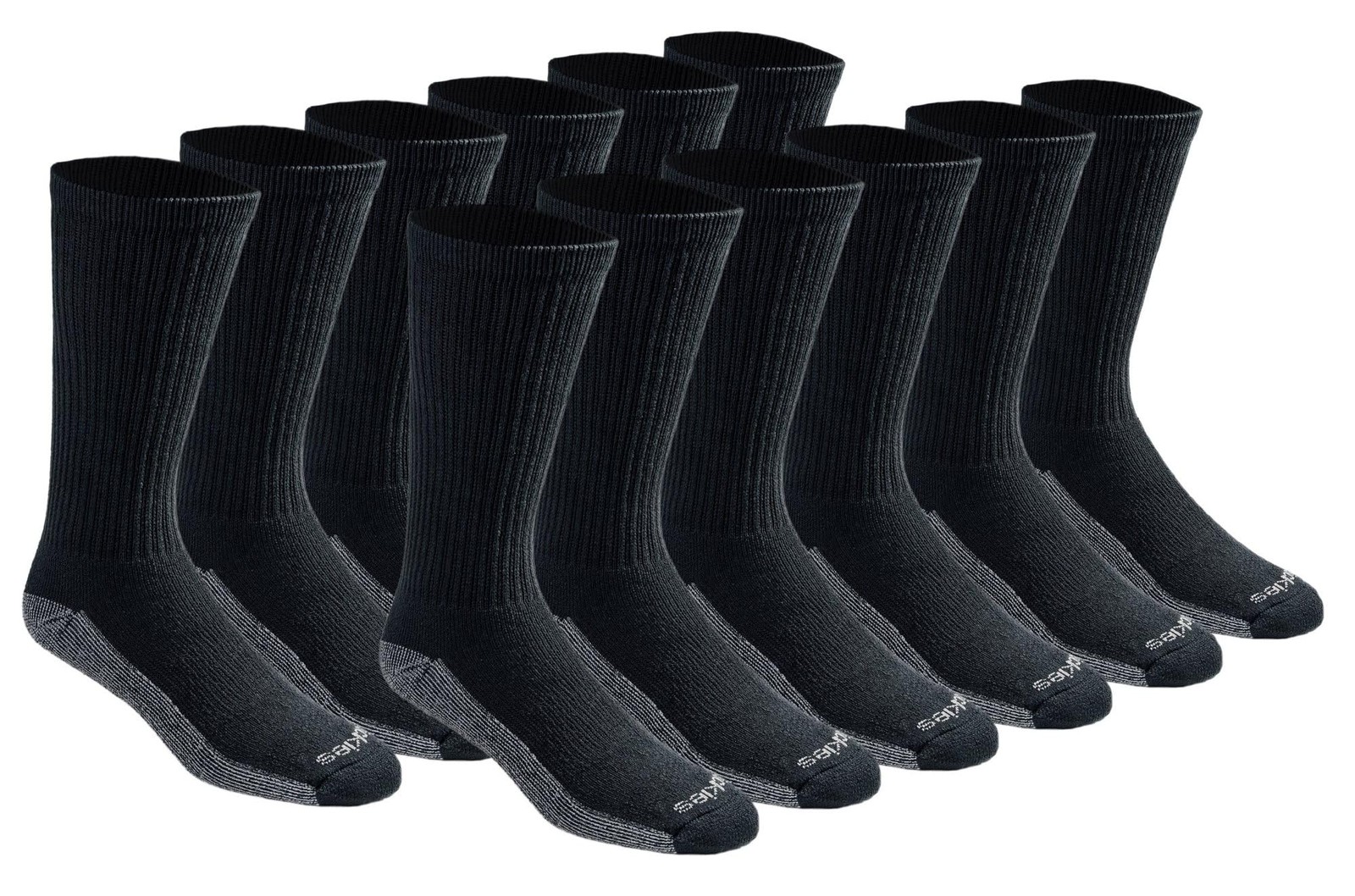 Dickies Men\'s Dri-Tech Original Moisture Control Crew Socks M-XXL