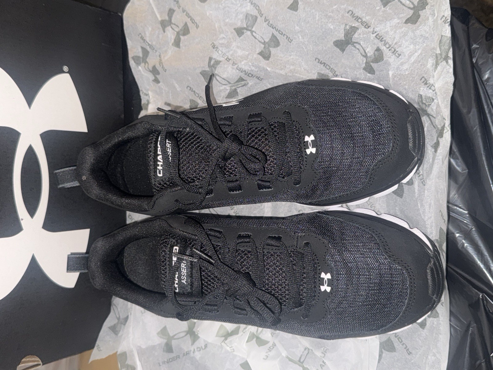Under Armour Charged Assert 9 Men\'s Running Shoes Black Under Armour Charged Assert 9 Men\'s Running Shoes Black
