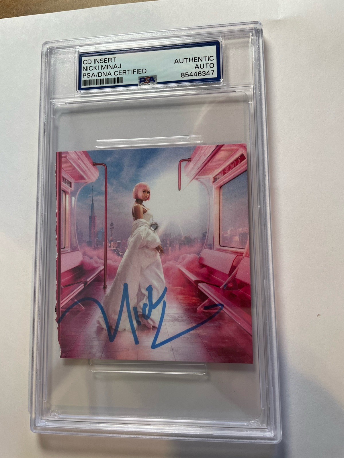 Nicki Minaj Signed Autographed CD Art Card PSA DNA Slabbed Nicki Minaj Signed Autographed CD Art Card PSA DNA Slabbed