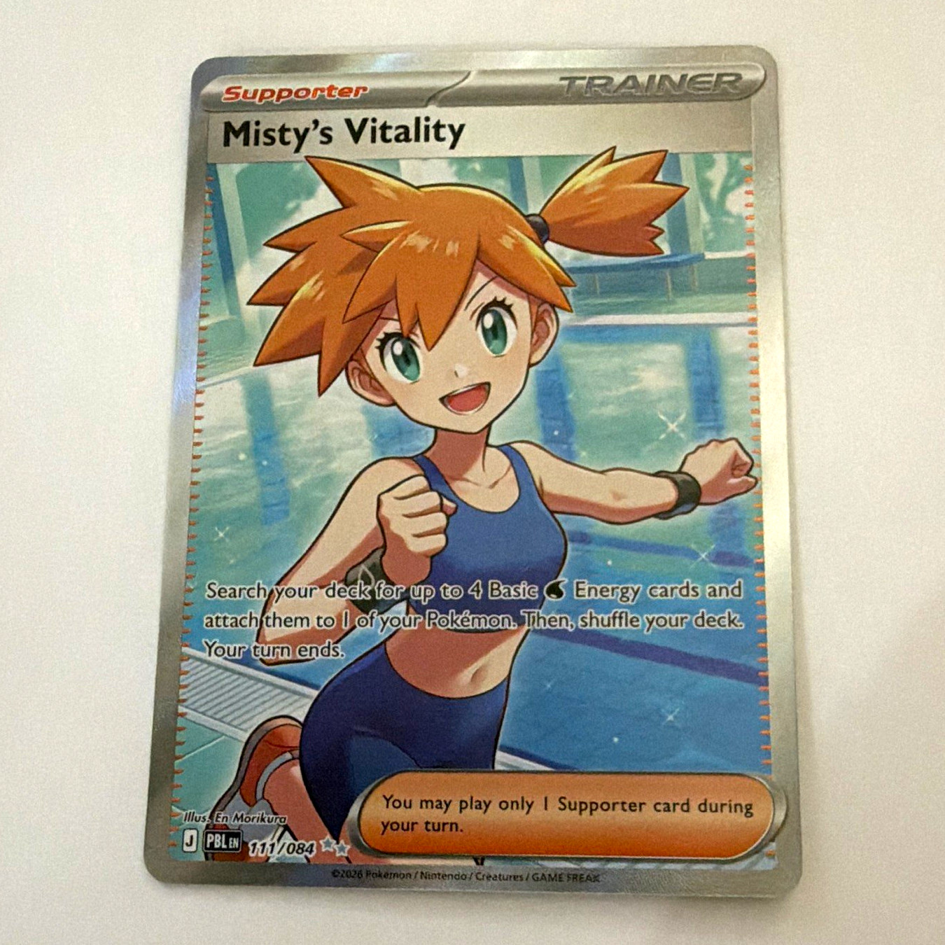 Nintendo Misty\'s Vitality 111/084 Prismatic Evolutions EN Holo Full Art UR 2024