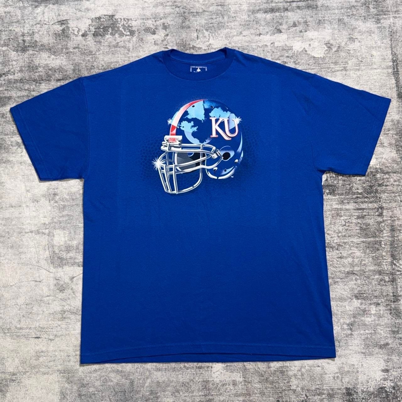 Foot Locker Kansas University KU Football Helmet T-Shirt XXL Foot Locker Kansas University KU Football Helmet T-Shirt XXL