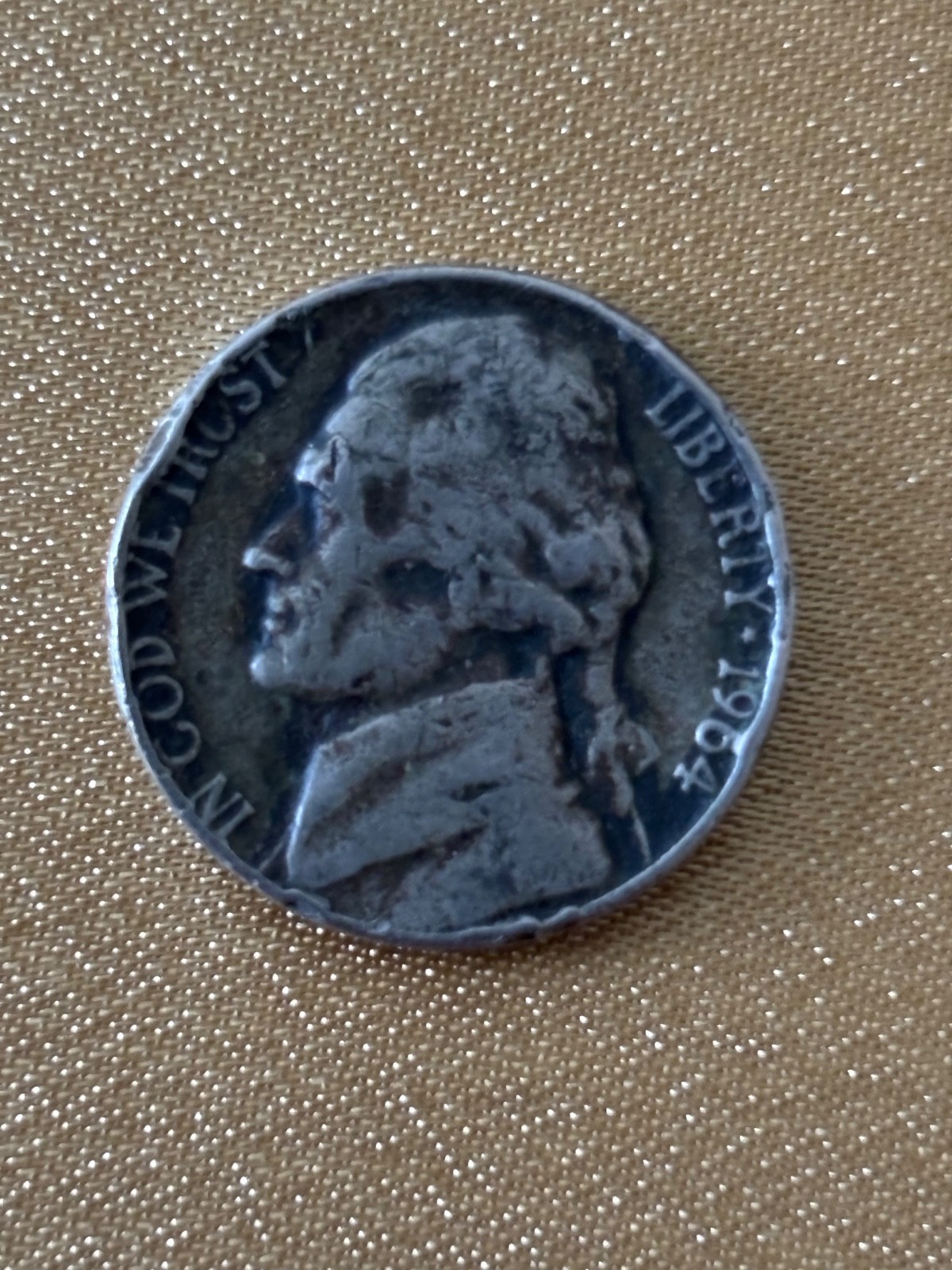 RARE UNIQUE 1964 Jefferson Nickel Circulated U.S. Five Cent Collectible Coin