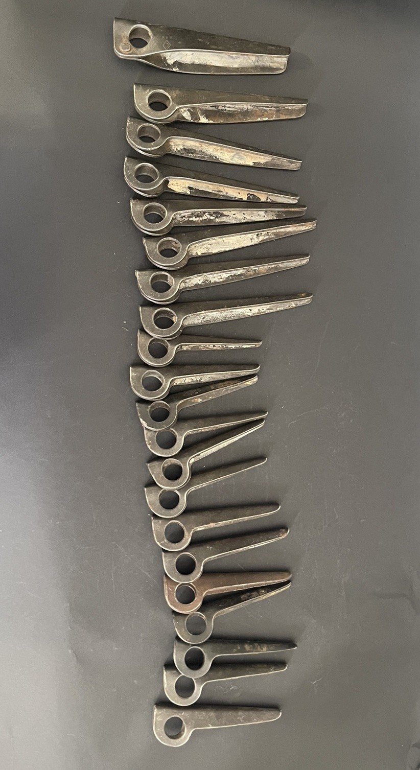 HISTORIC Lot of 21 Vintage Chouinard Pitons - Steve Strauch Estate Big Wall Gear