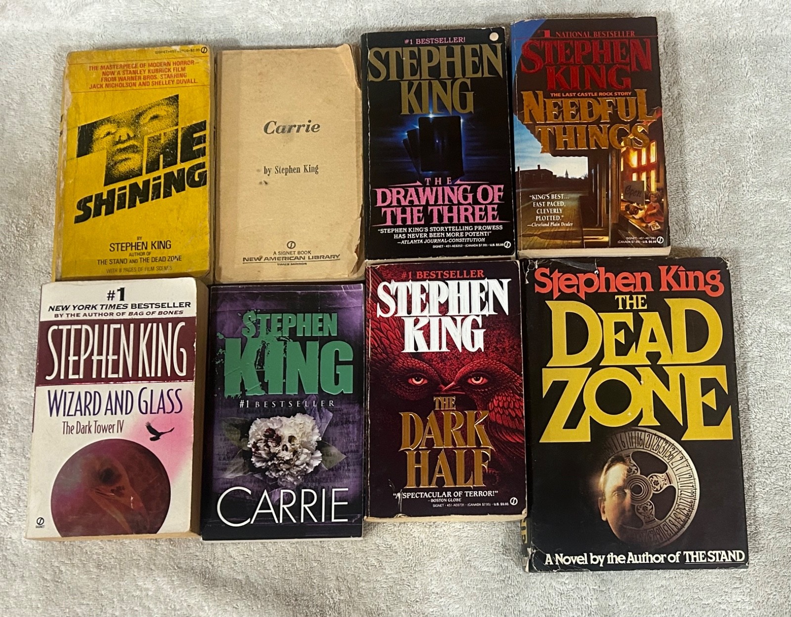 Lot of 8 Steven King Paperback Books Poor Condition Lot of 8 Steven King Paperback Books Poor Condition