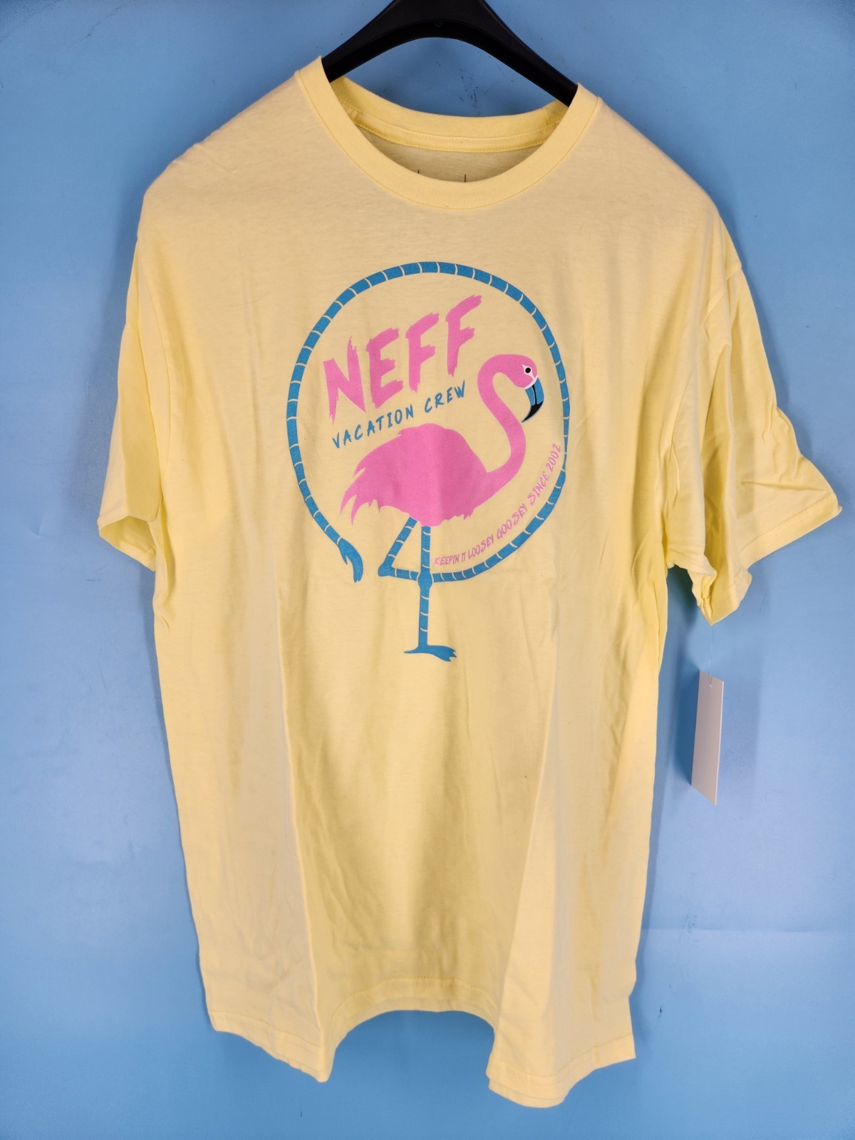 NWT Neff Vacation Crew Keepin Loosey Goosey TEE T SHIRT Large L NWT Neff Vacation Crew Keepin Loosey Goosey TEE T SHIRT Large L