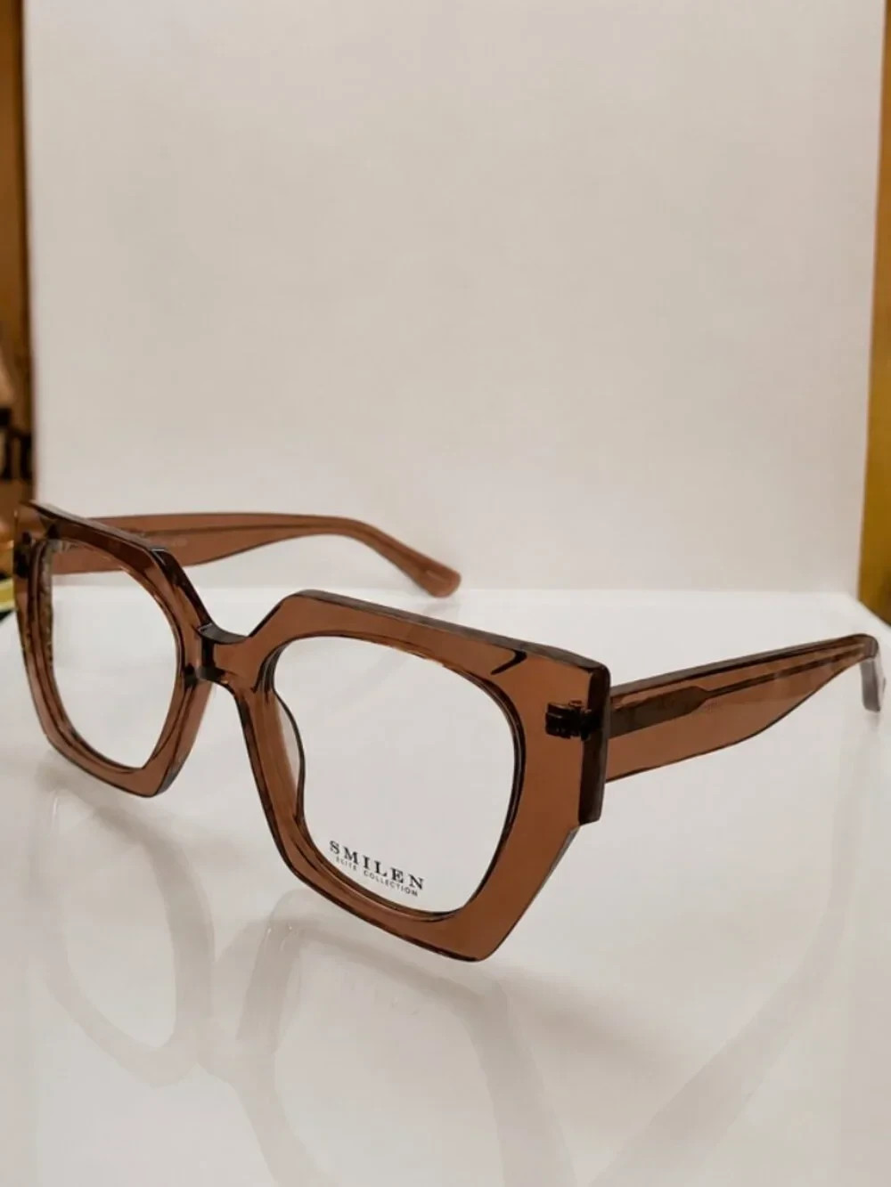 SMILEN Elite 30 Tan 55-21-143 Eyeglass Frames SMILEN Elite 30 Tan 55-21-143 Eyeglass Frames