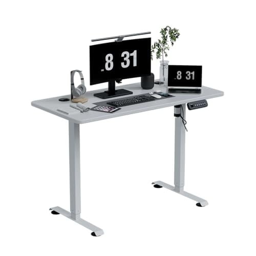 WHITE - TEVIROOM REMIT ELECTRIC STANDING DESK, 48 X 24 INCH