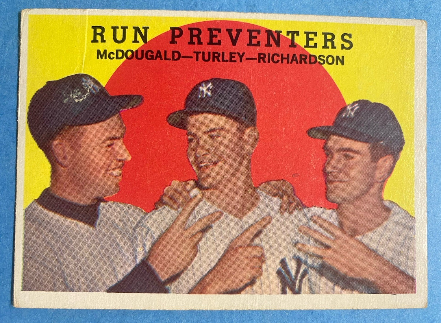 1959 Topps - Gil McDougald, Bobby Richardson, Bob Turley #237 Gray Back Baseball 1959 Topps - Gil McDougald, Bobby Richardson, Bob Turley #237 Gray Back Baseball