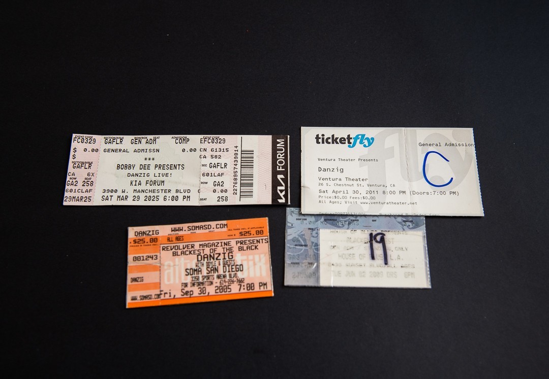 Danzig Blackest Black Concert Ticket ventura kia forum live soma san diego glenn Danzig Blackest Black Concert Ticket ventura kia forum live soma san diego glenn