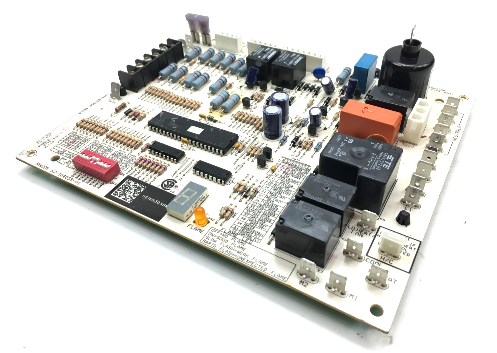 Rheem Ruud Weather King 62-104059-01 Control Circuit Board 1095-300 used #X269A