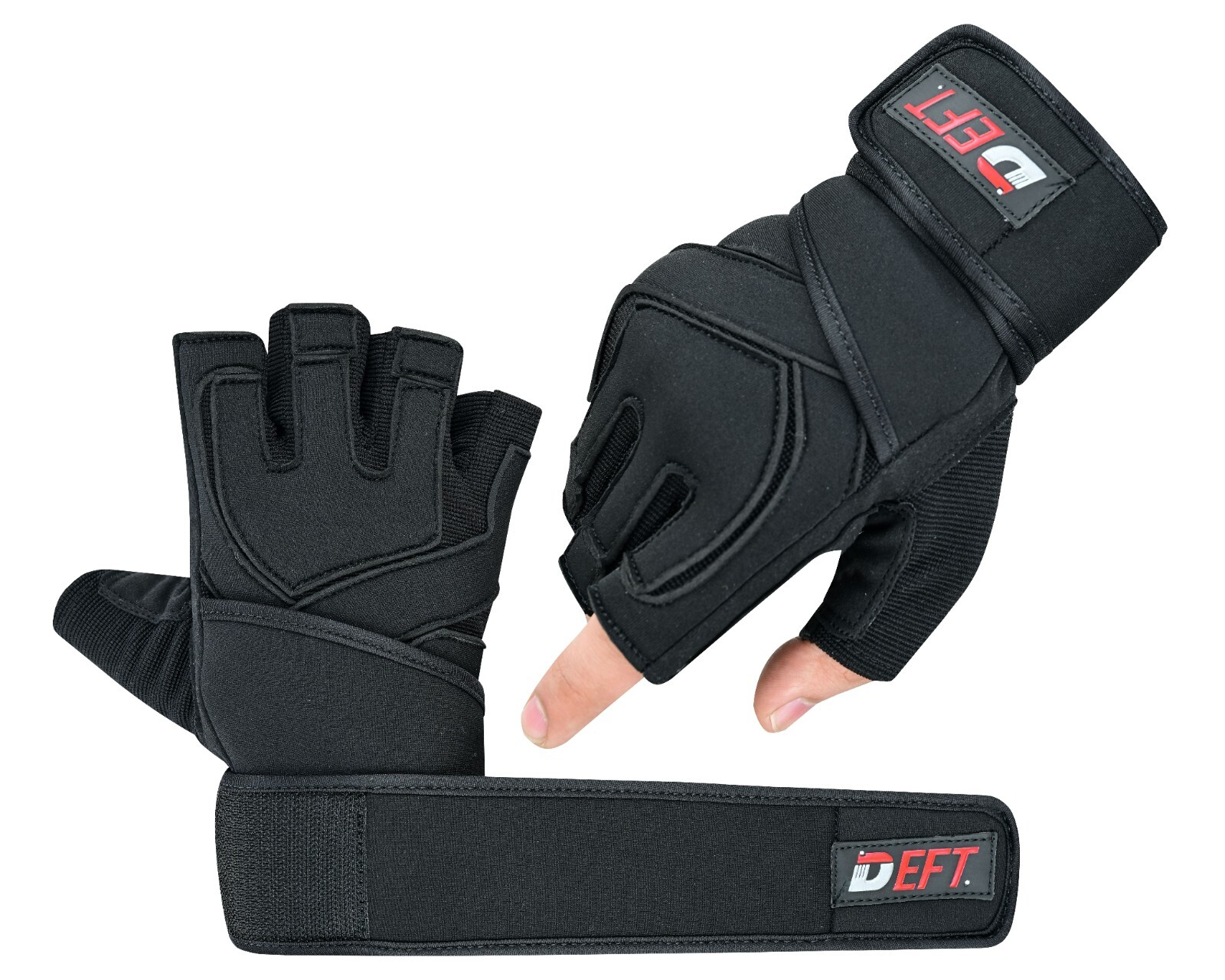 Padded Workout Gloves for Men gym Weight Lifting Gloves with Wrist Support