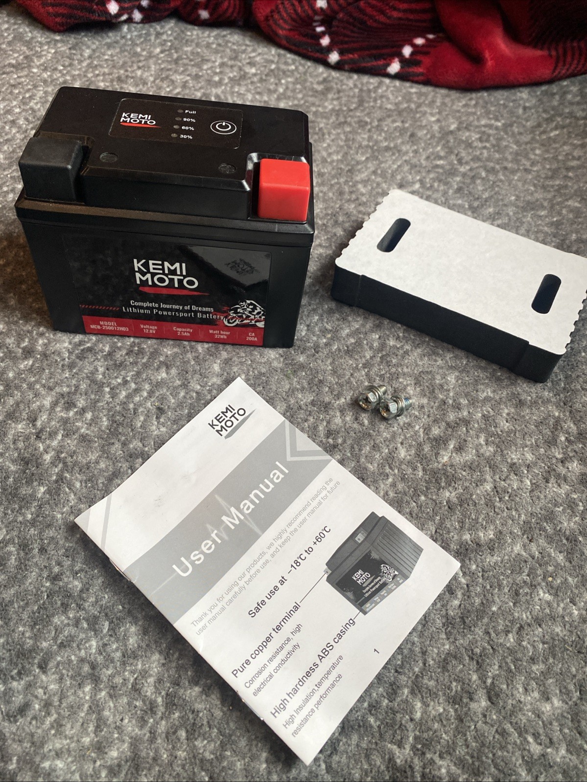 Kemimoto Motorcycle Battery