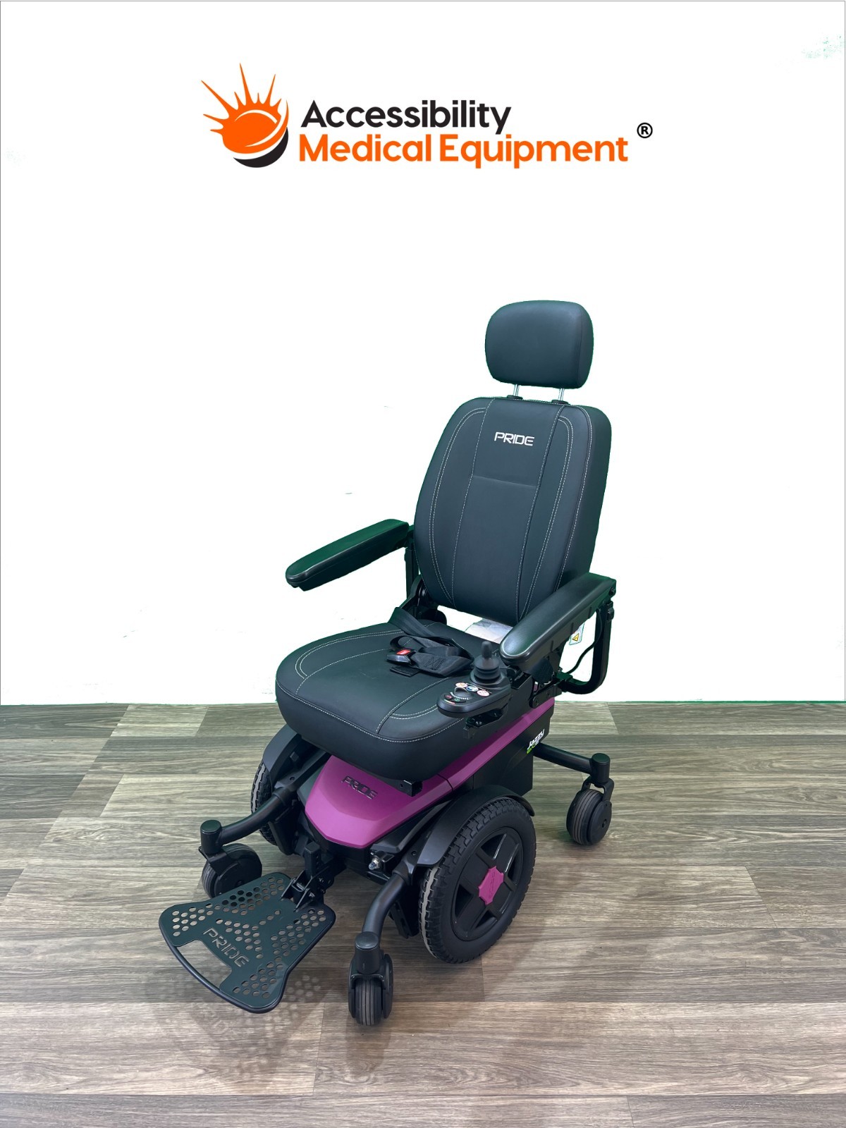 Pride Jazzy EVO 613 Power Wheelchair - Purple, 19\