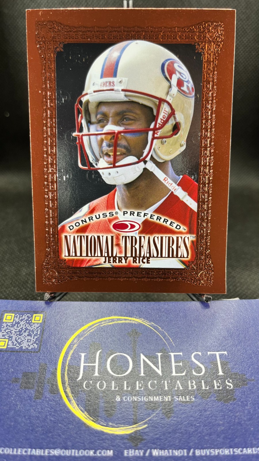 Jerry Rice - 1997 Donruss Preferred National Treasures Insert Football Card