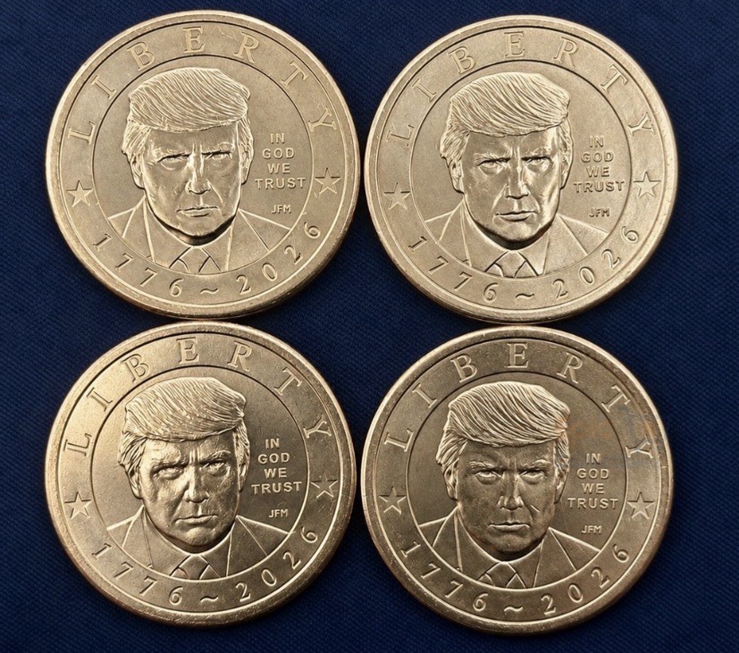 4x LOT OF 4đź’Ą2026-Pđź’ĄPresident Donald J. Trump Dollar 250th BU $1 Coin NON-PRIVY 4x LOT OF 4đź’Ą2026-Pđź’ĄPresident Donald J. Trump Dollar 250th BU $1 Coin NON-PRIVY