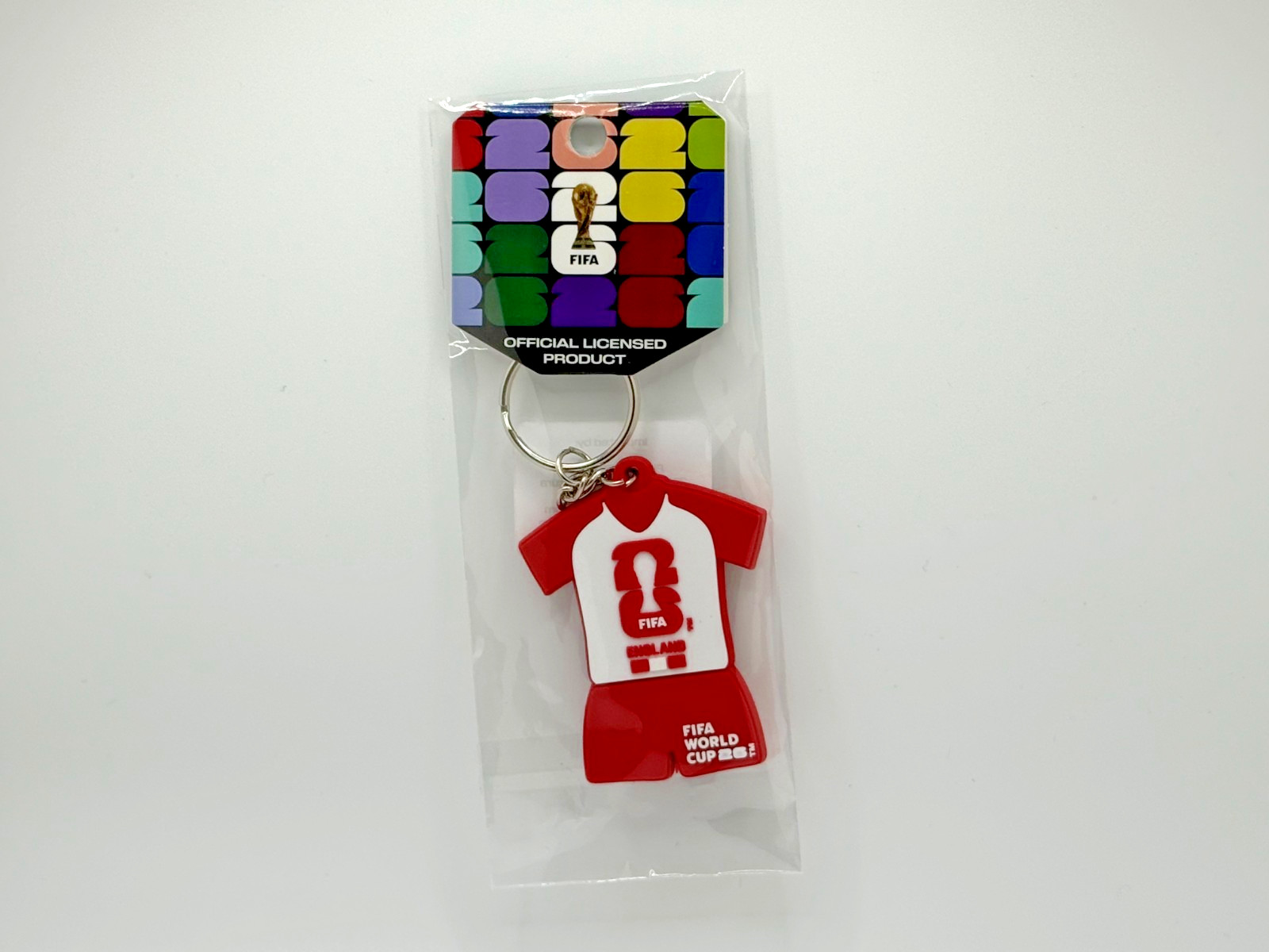 FIFA World Cup 2026 England Jersey Keychain Official Licensed New