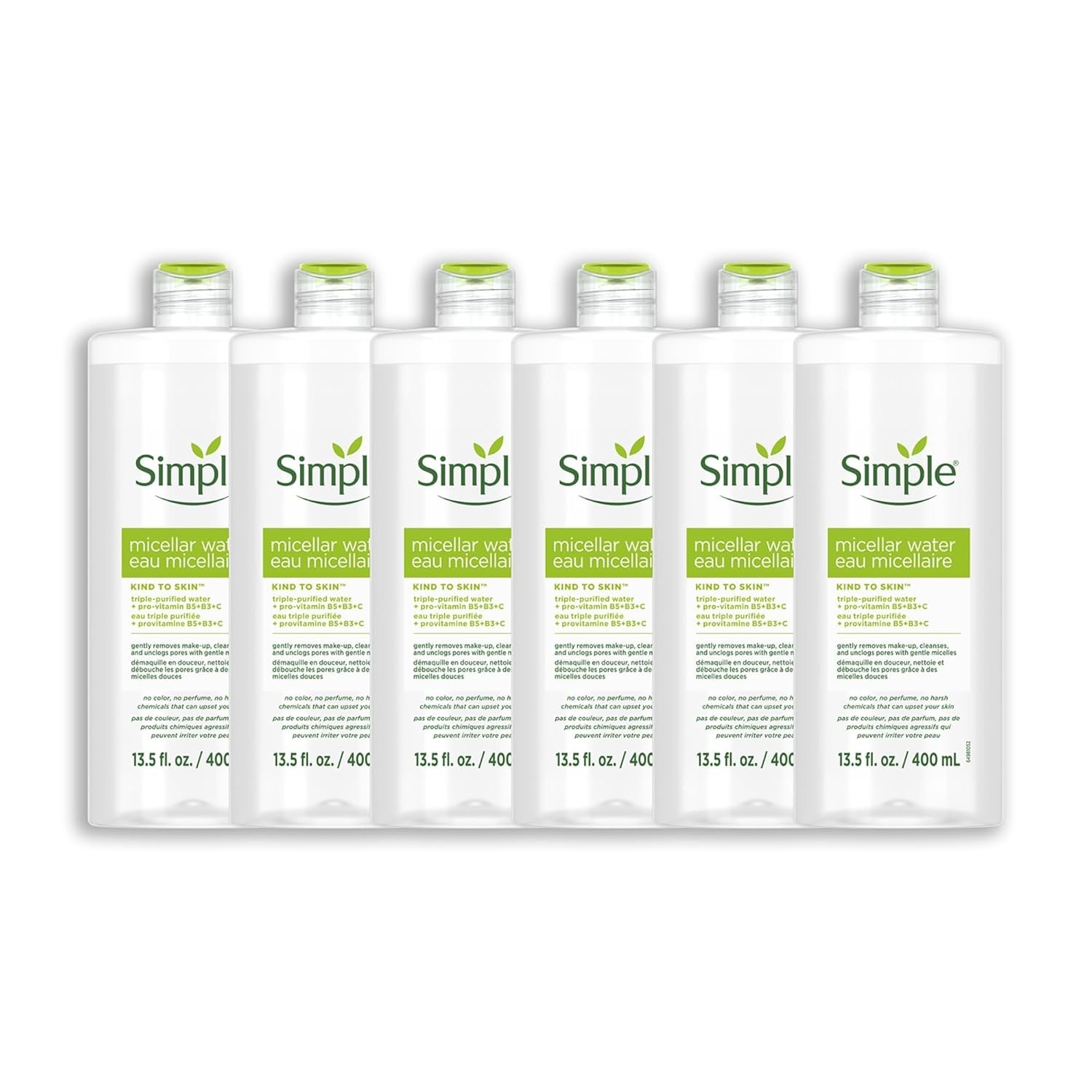Simple Kind to Skin Micellar Cleansing Water 13.5oz/400ml-FREE SHIPPING-6 PACK Simple Kind to Skin Micellar Cleansing Water 13.5oz/400ml-FREE SHIPPING-6 PACK