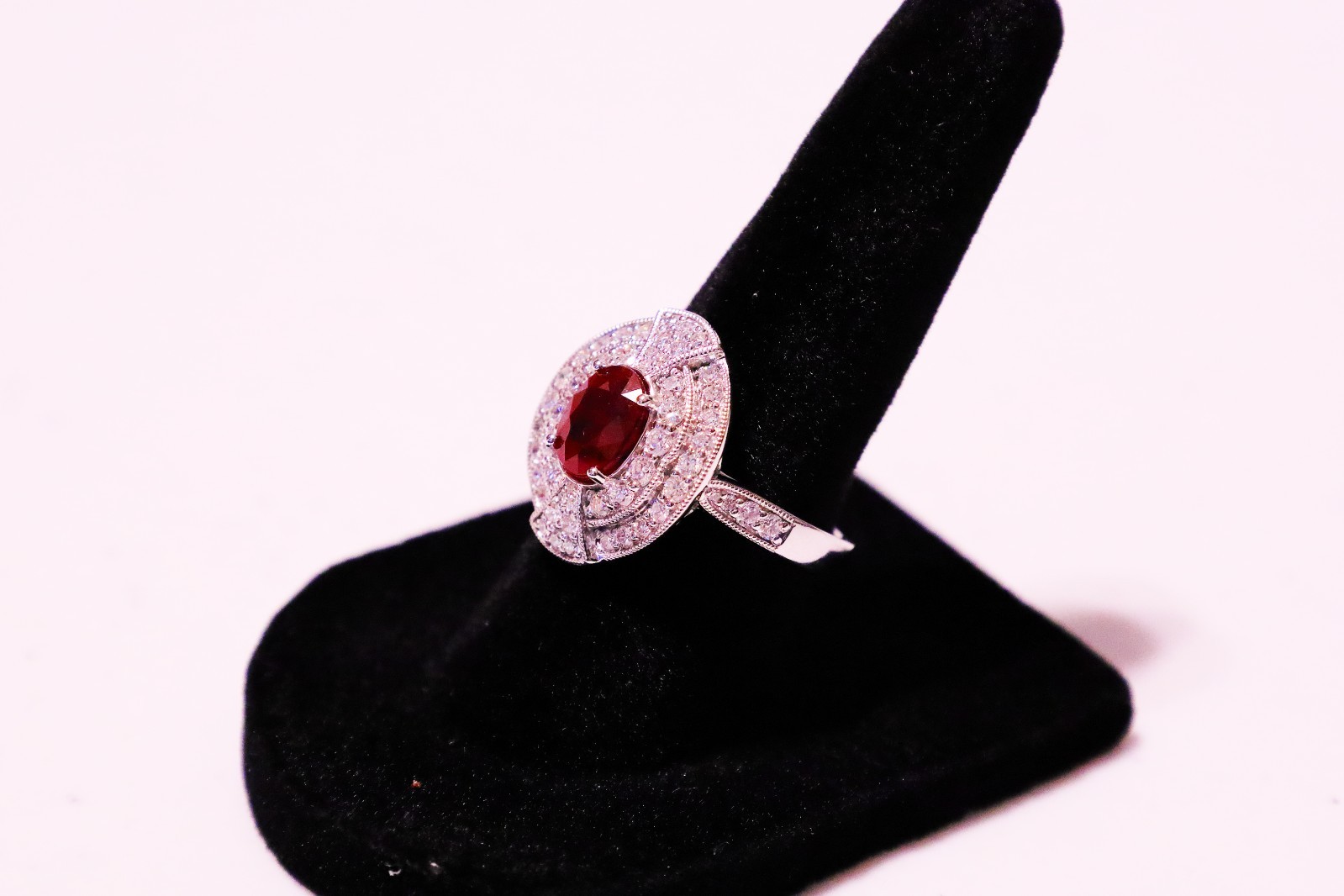 GIA CERTIFIED 2.06ct BURMESE Ruby and 0.73ctw Diamond Platinum Ring GIA CERTIFIED 2.06ct BURMESE Ruby and 0.73ctw Diamond Platinum Ring