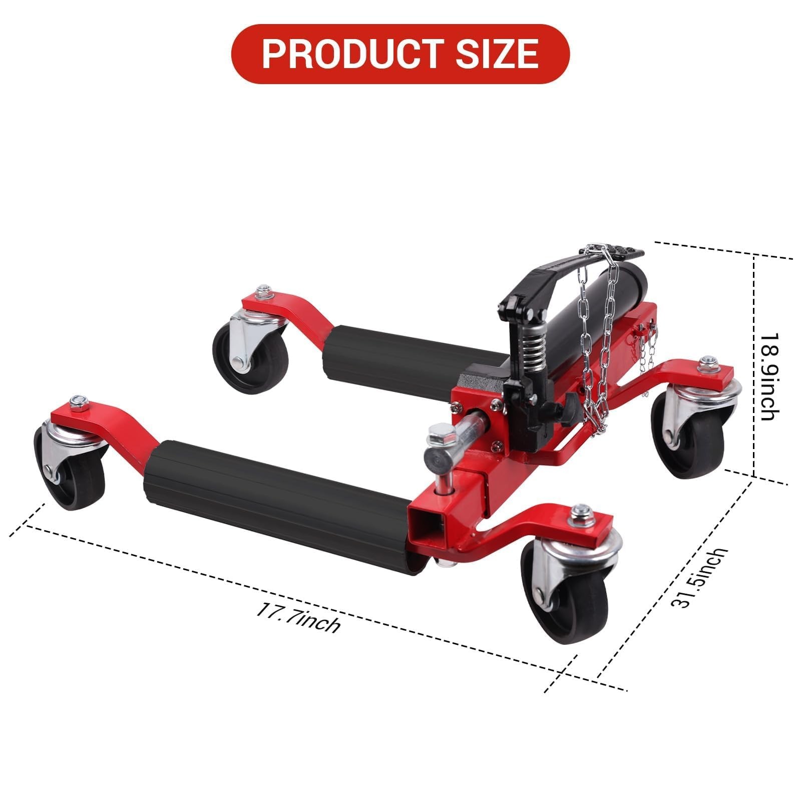 ⚡2/4pcs 1500LBS Car Wheel Dolly w/Hydraulic Tire Jack for Vehicle Positioning,RV