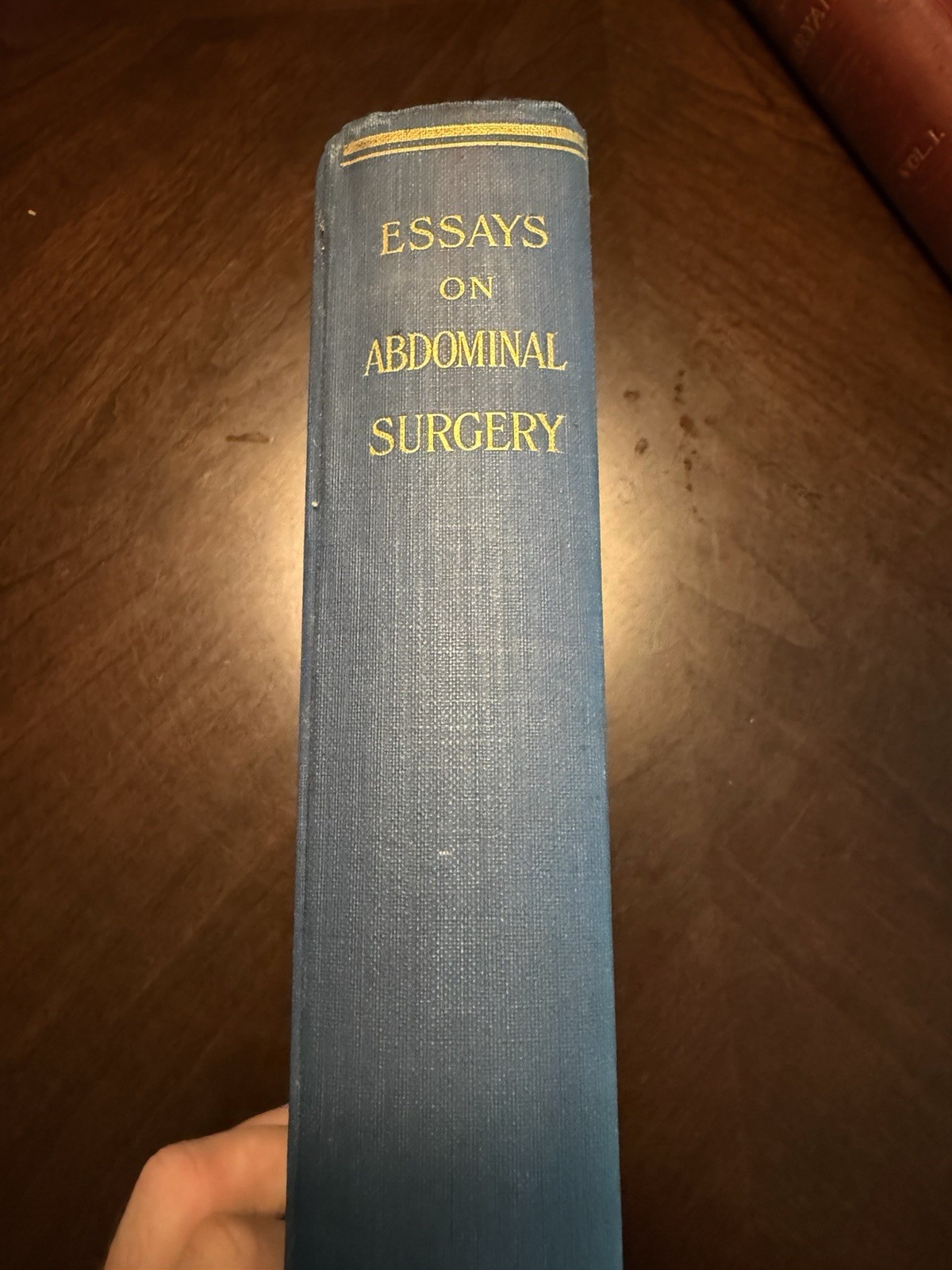 1915 Essays on Abdominal Surgery William Wood Antique Medical Book Illustrated 