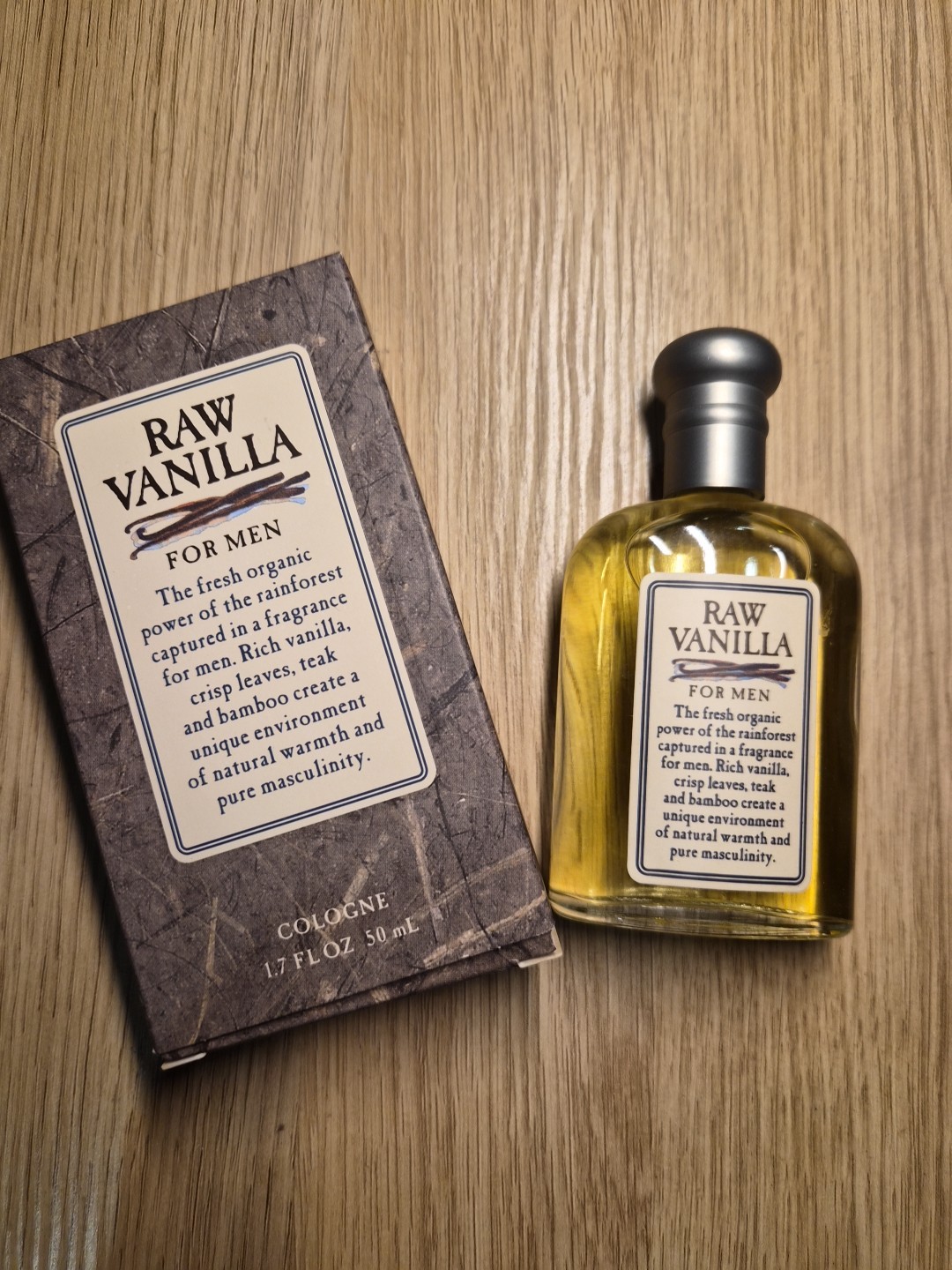 New Vintage RAW VANILLA By Coty Eau De Cologne Splash For Men 1.7 FL OZ New Vintage RAW VANILLA By Coty Eau De Cologne Splash For Men 1.7 FL OZ