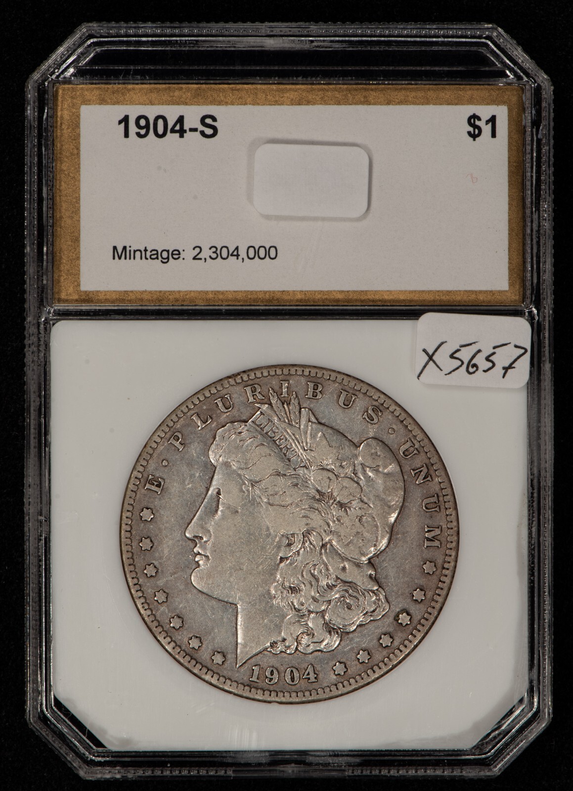 1904-S $1 Morgan Silver Dollar - Semi-Key Date - Slab - SKU-X5657