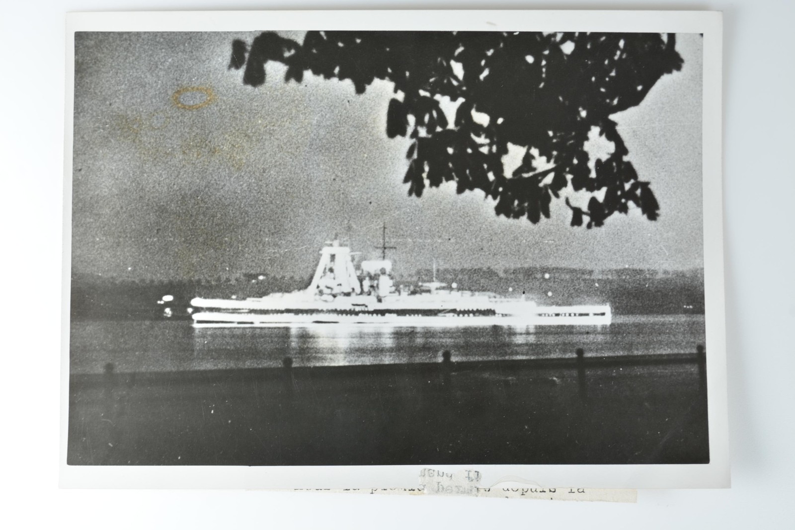 German Cruiser Admiral Graf Spee Illuminated Spithead Naval Review 1937 Photo