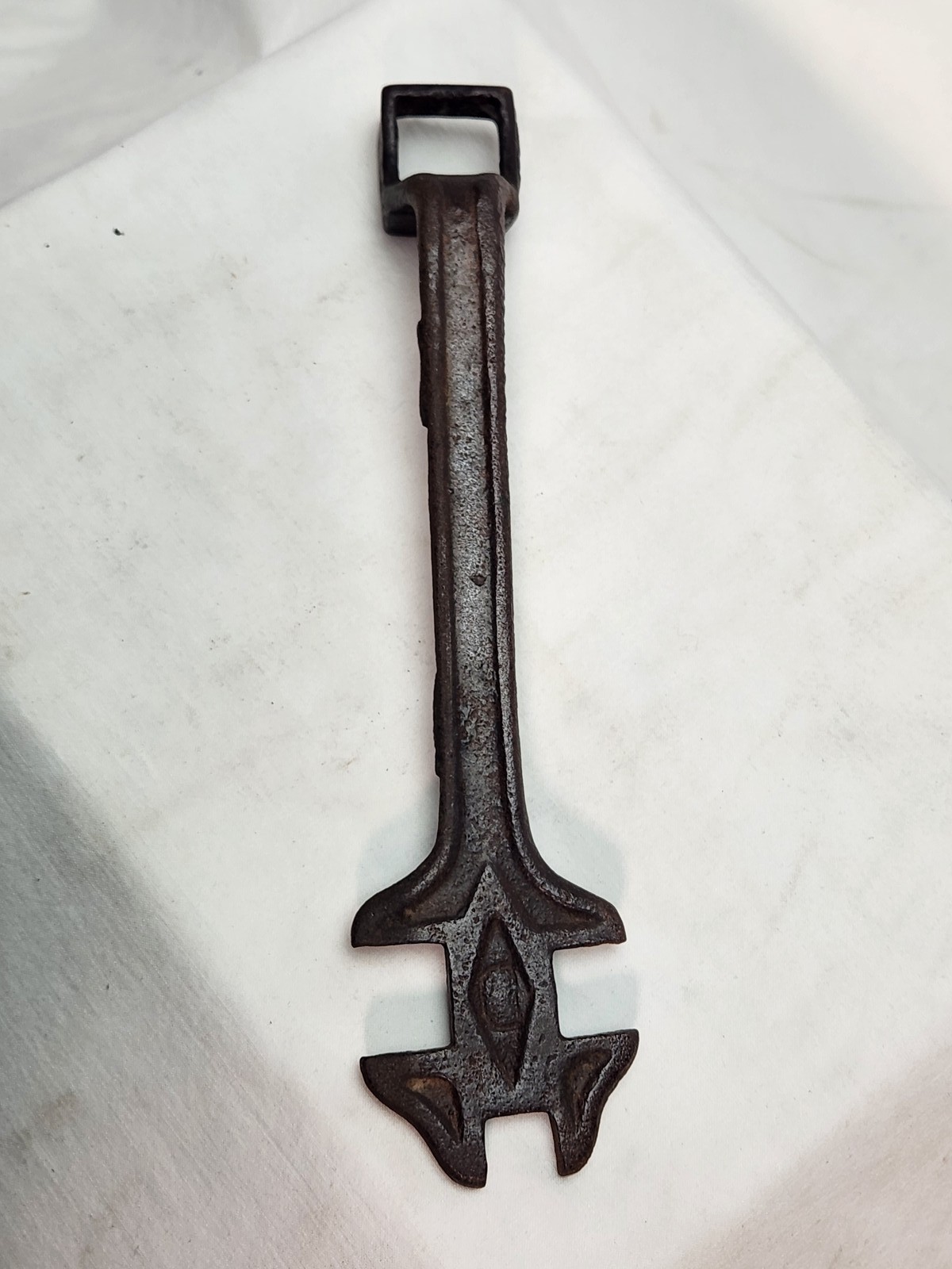 Antique Cast Iron Utility Wrench Square Drive Multi-Size Tool Industrial Decor Antique Cast Iron Utility Wrench Square Drive Multi-Size Tool Industrial Decor