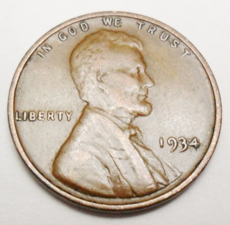 1934 P Lincoln Wheat Cent / Penny AVE CIRCULATED **FREE SHIPPING** 1934 P Lincoln Wheat Cent / Penny AVE CIRCULATED **FREE SHIPPING**