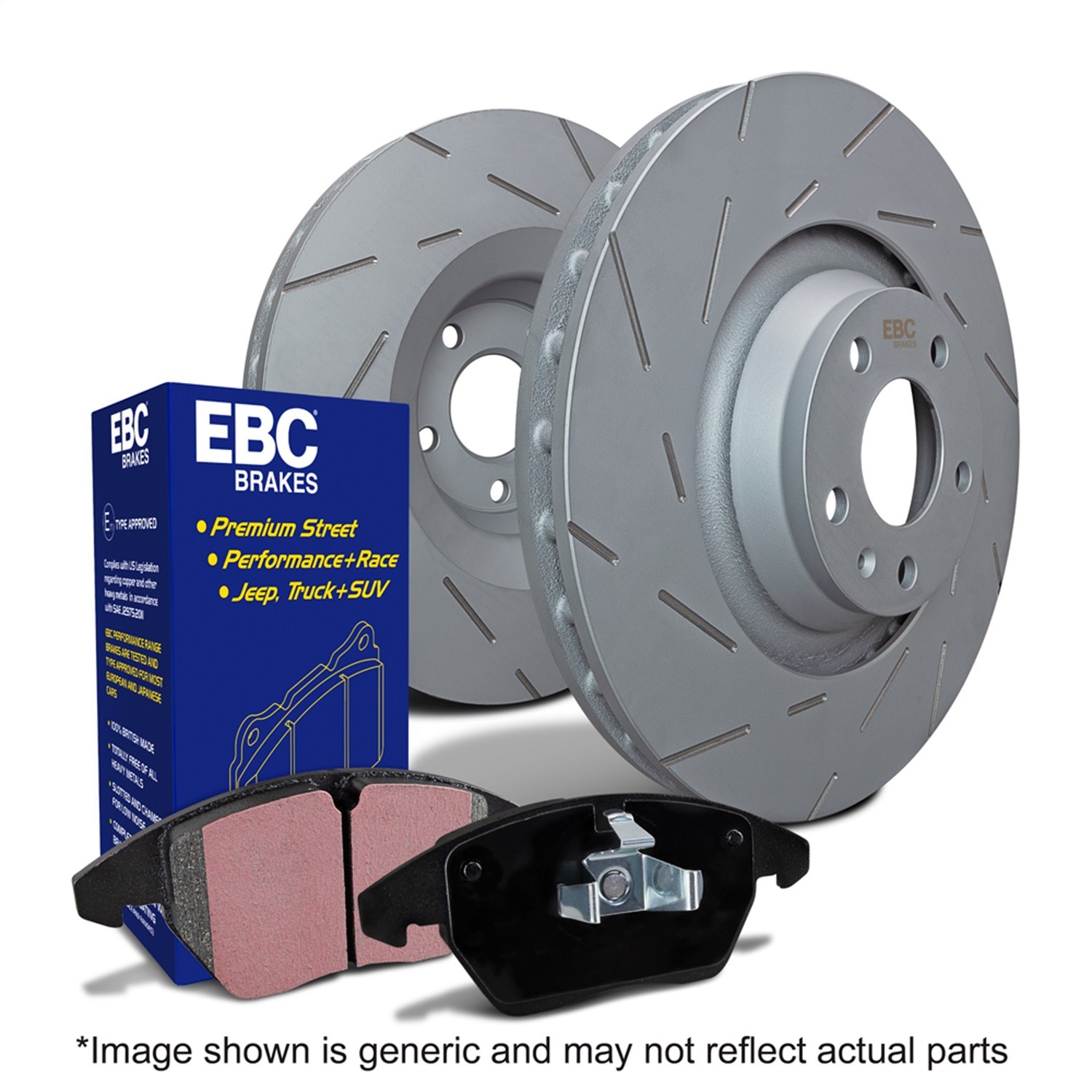 EBC for S2 Kits Greenstuff Pads and USR Rotors S2KR2359