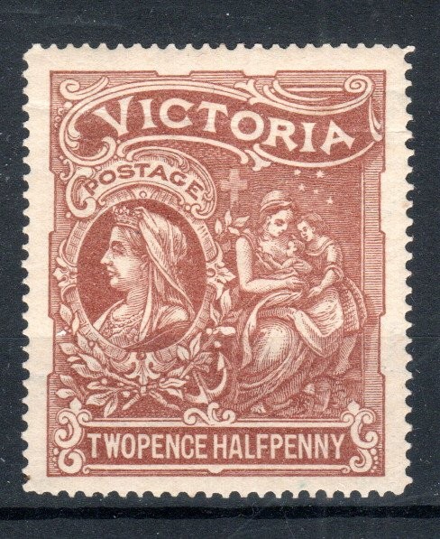Australia - Victoria 1897 2 1/2d (2s 6d) Diamond Jubilee and Charity SG 354 MH