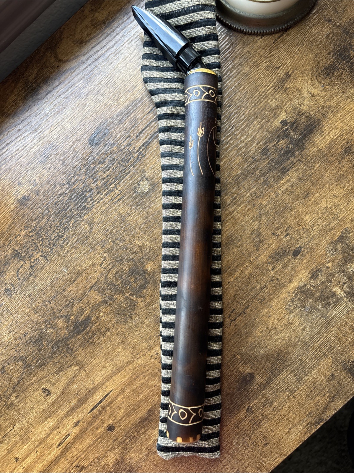 Vintage 1999 Erik The Flutemaker Handmade Bamboo Saxophone Rico Royal B5 Vintage 1999 Erik The Flutemaker Handmade Bamboo Saxophone Rico Royal B5