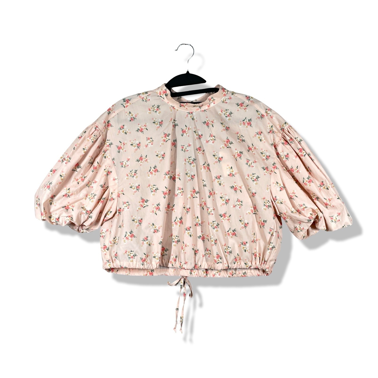 Anthropologie Floral Blouse Womens Medium Pink Cottagecore Boho Romantic NWT