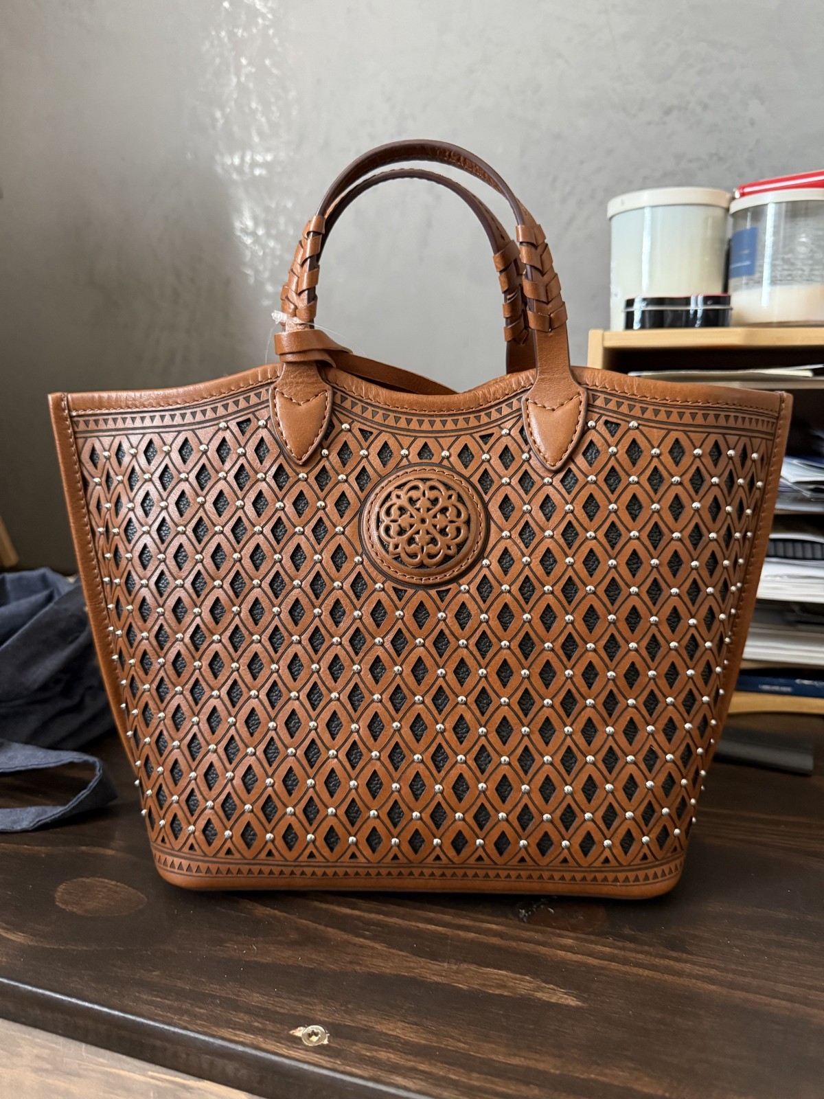 Brighton Ferrara La Bellezza Liv Med Tote Russet H38668 NWT Limited Edition