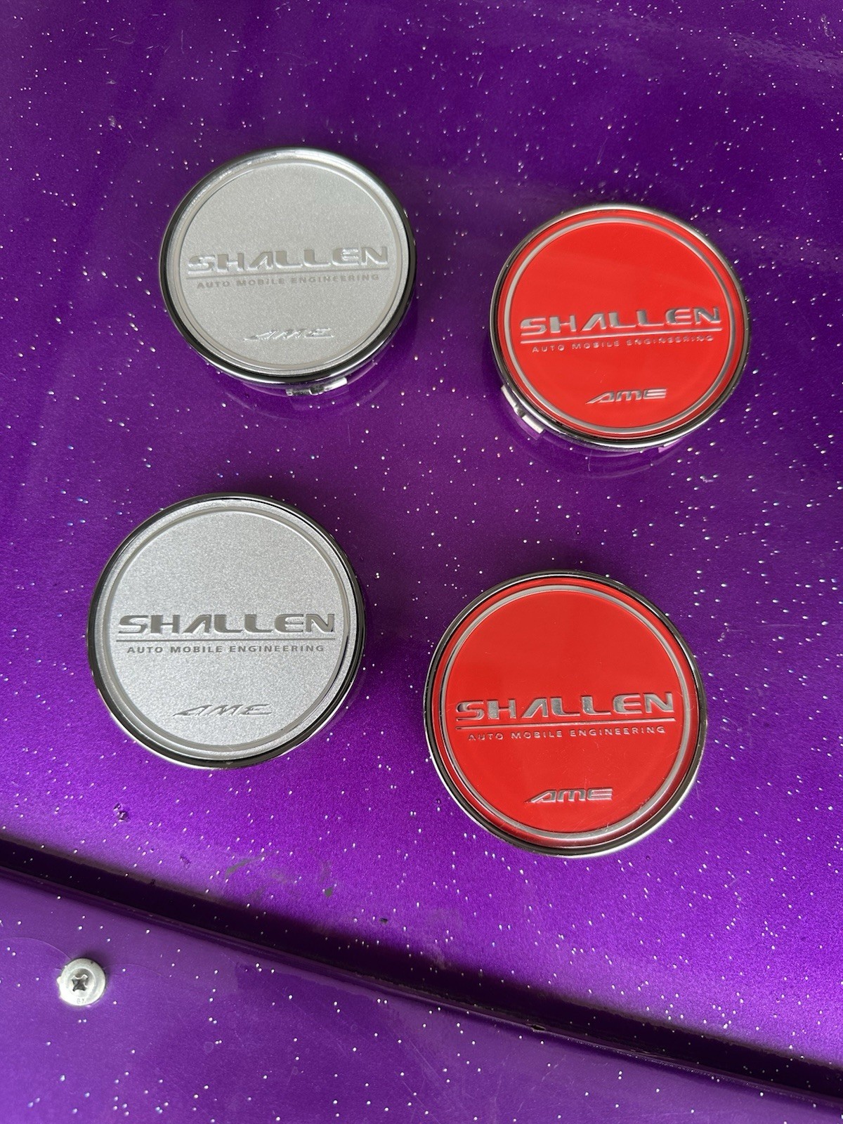 AME Shallen AX Wheel Center Caps 4pcs Full Set CAP46B 75mm Genuine JDM Wheels AME Shallen AX Wheel Center Caps 4pcs Full Set CAP46B 75mm Genuine JDM Wheels