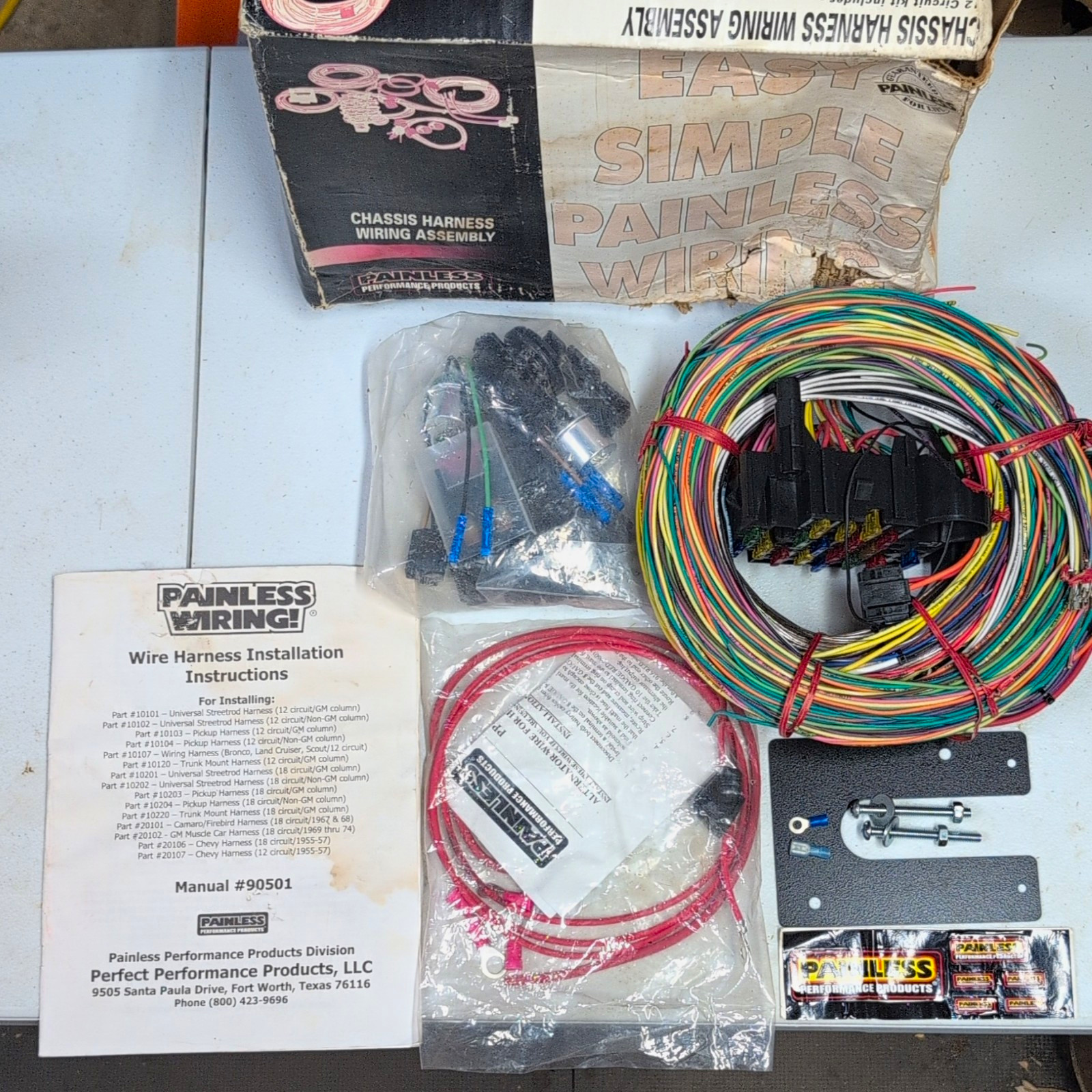 Painless Performance 10203 Wiring Harness Vintage 18 Circuit GM Pickup Truck NOS