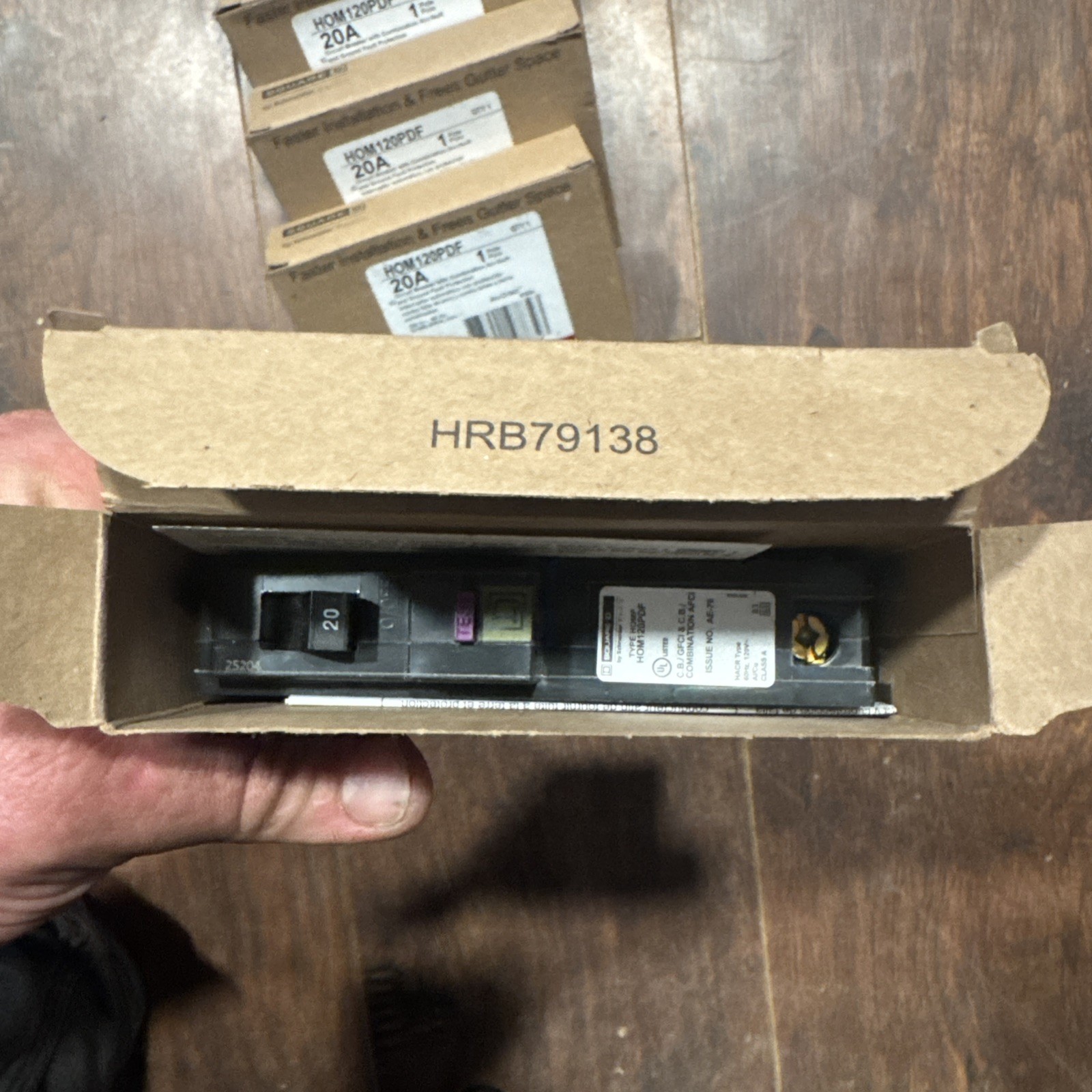 6 pack Square D HOM120PDF 120V 20A Single-Pole Circuit Breaker 6 pack Square D HOM120PDF 120V 20A Single-Pole Circuit Breaker