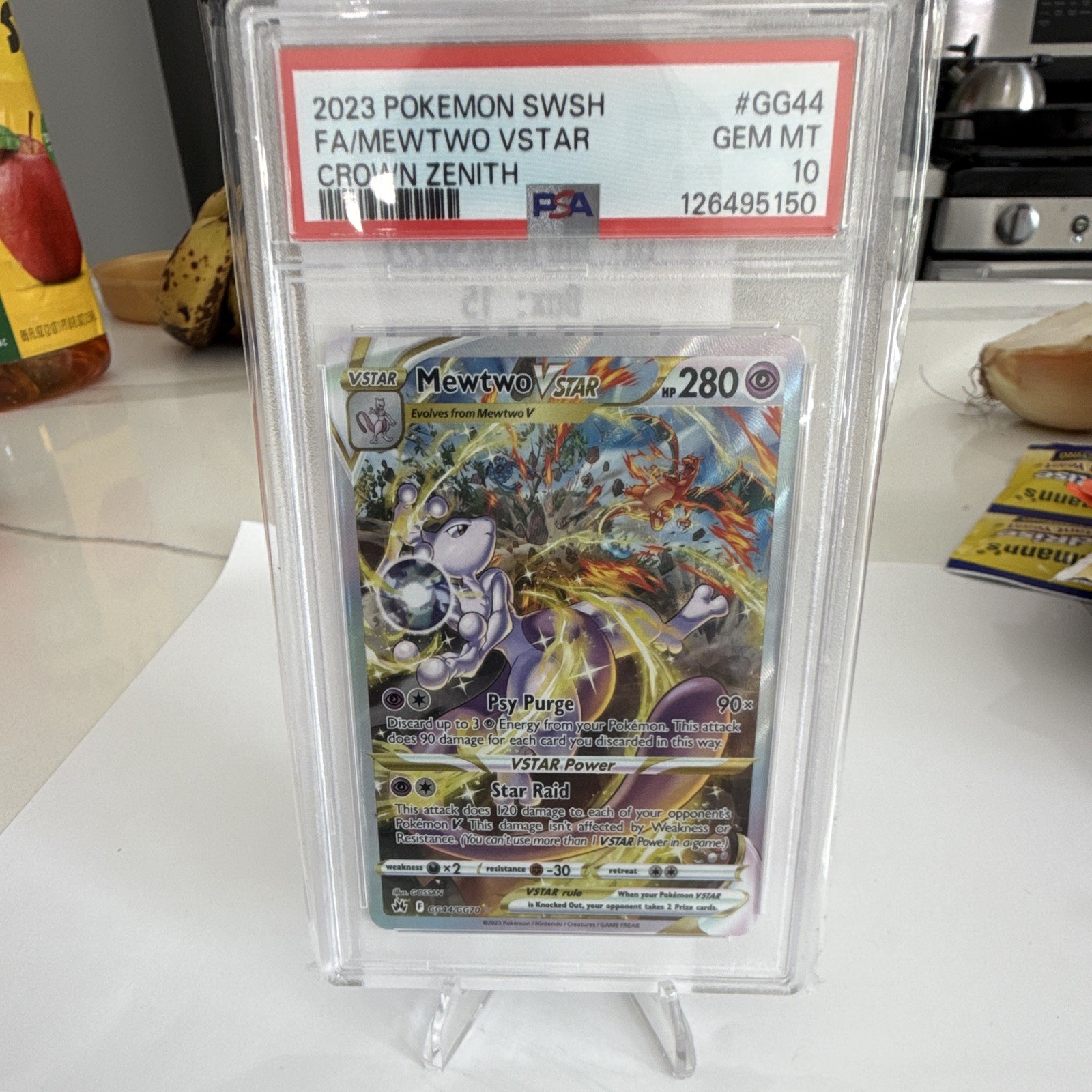 Mewtwo VSTAR GG44/GG70 SWSH: Crown Zenith: Galarian Gallery Holo Mewtwo VSTAR GG44/GG70 SWSH: Crown Zenith: Galarian Gallery Holo