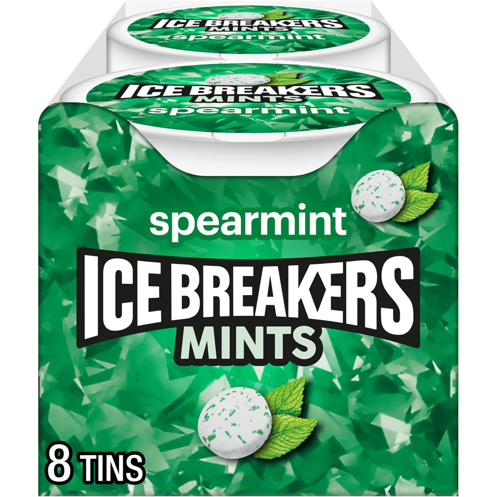 ICE BREAKERS Spearmint Sugar Free Mints Tins, 1.5 oz (8 Count) ICE BREAKERS Spearmint Sugar Free Mints Tins, 1.5 oz (8 Count)