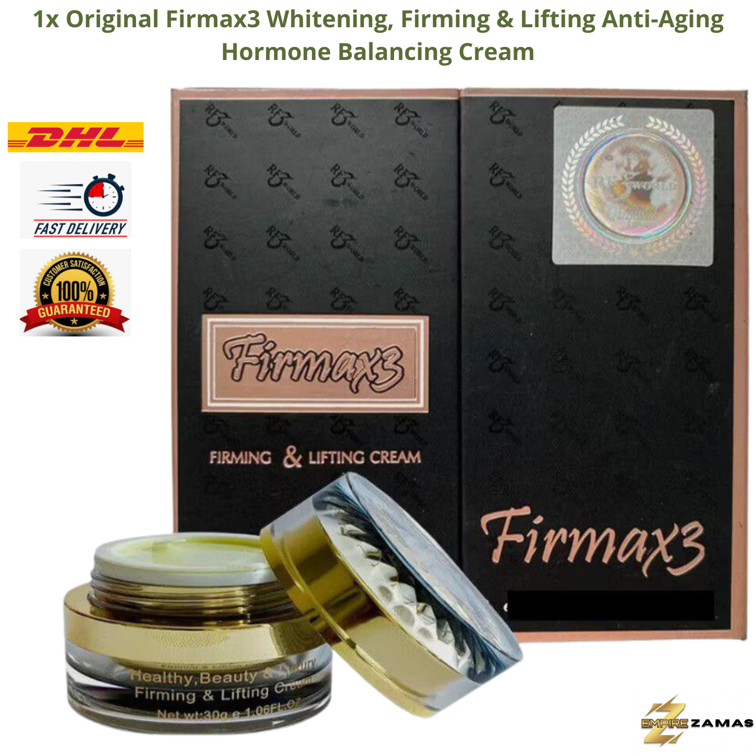 1xOriginal Firmax3 Anti Aging Hormones Firming Lifting Balancing Whitening Cream