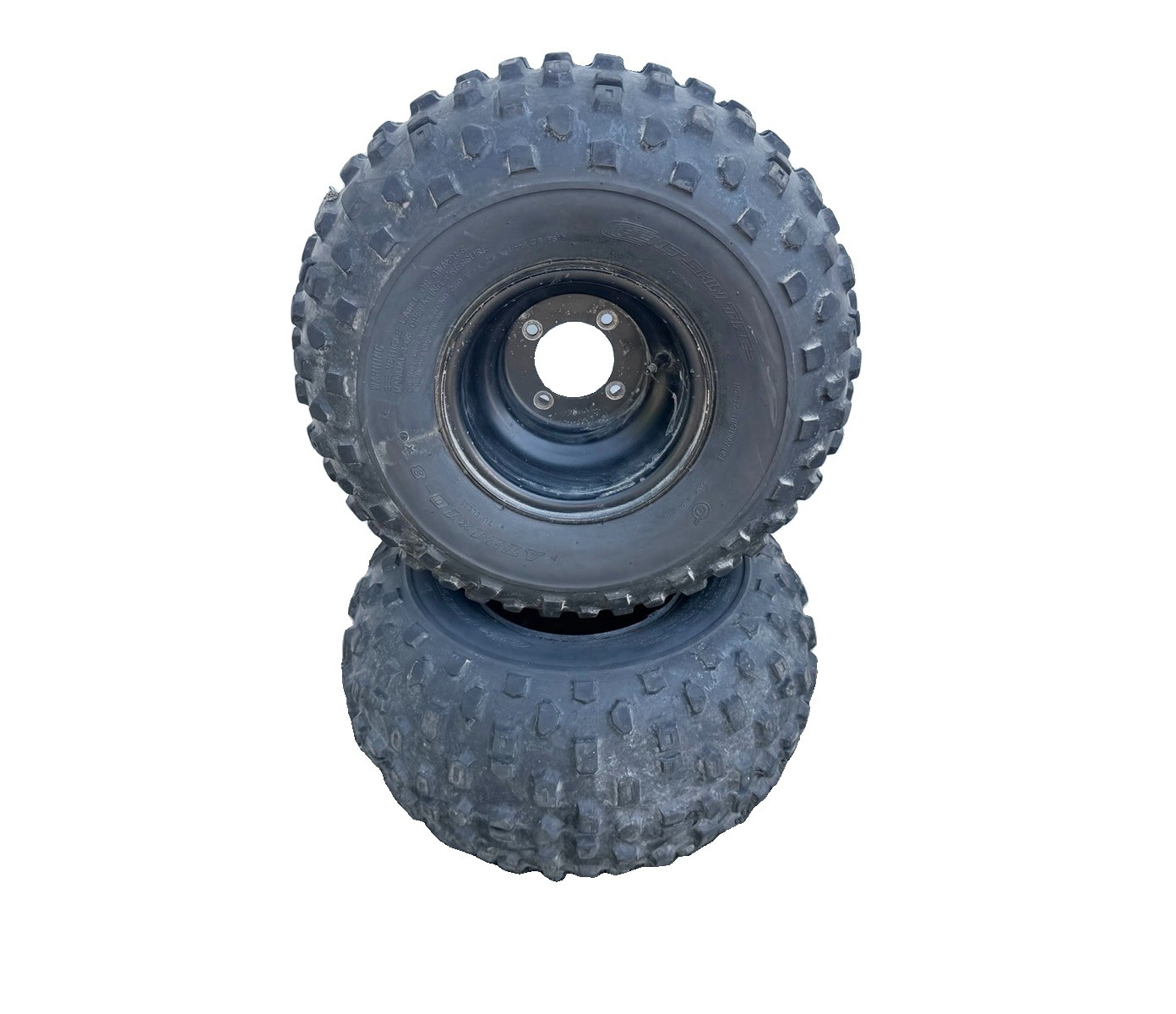 ✅ 1988 - 2006 Yamaha Blaster 200 YFZ200 Rear Wheels Dirt Tire Rim Set HOLDS AIR