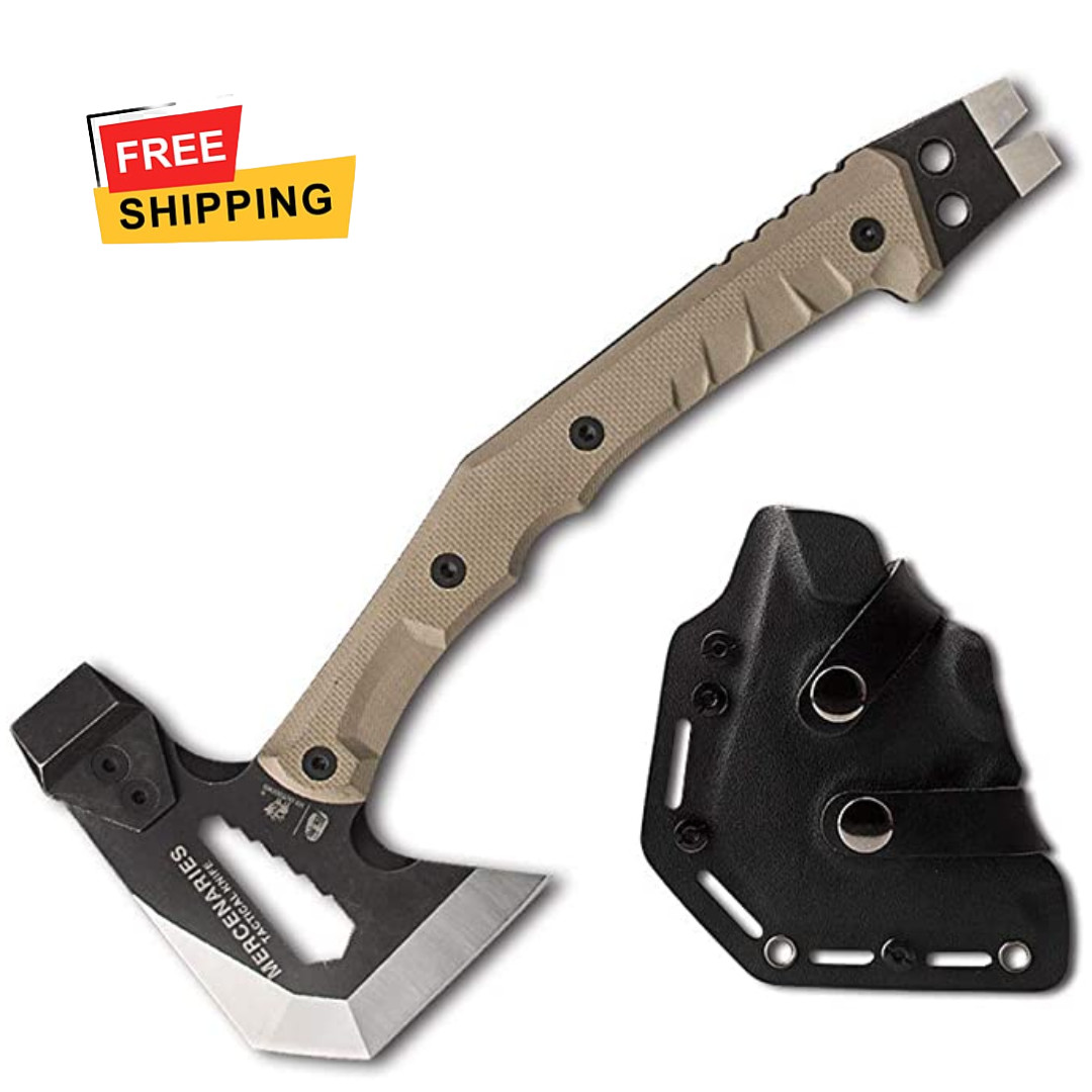 HX OUTDOORS Rescue Tomahawk Tactical Axe Hatchet Engineer Army Survival Camping